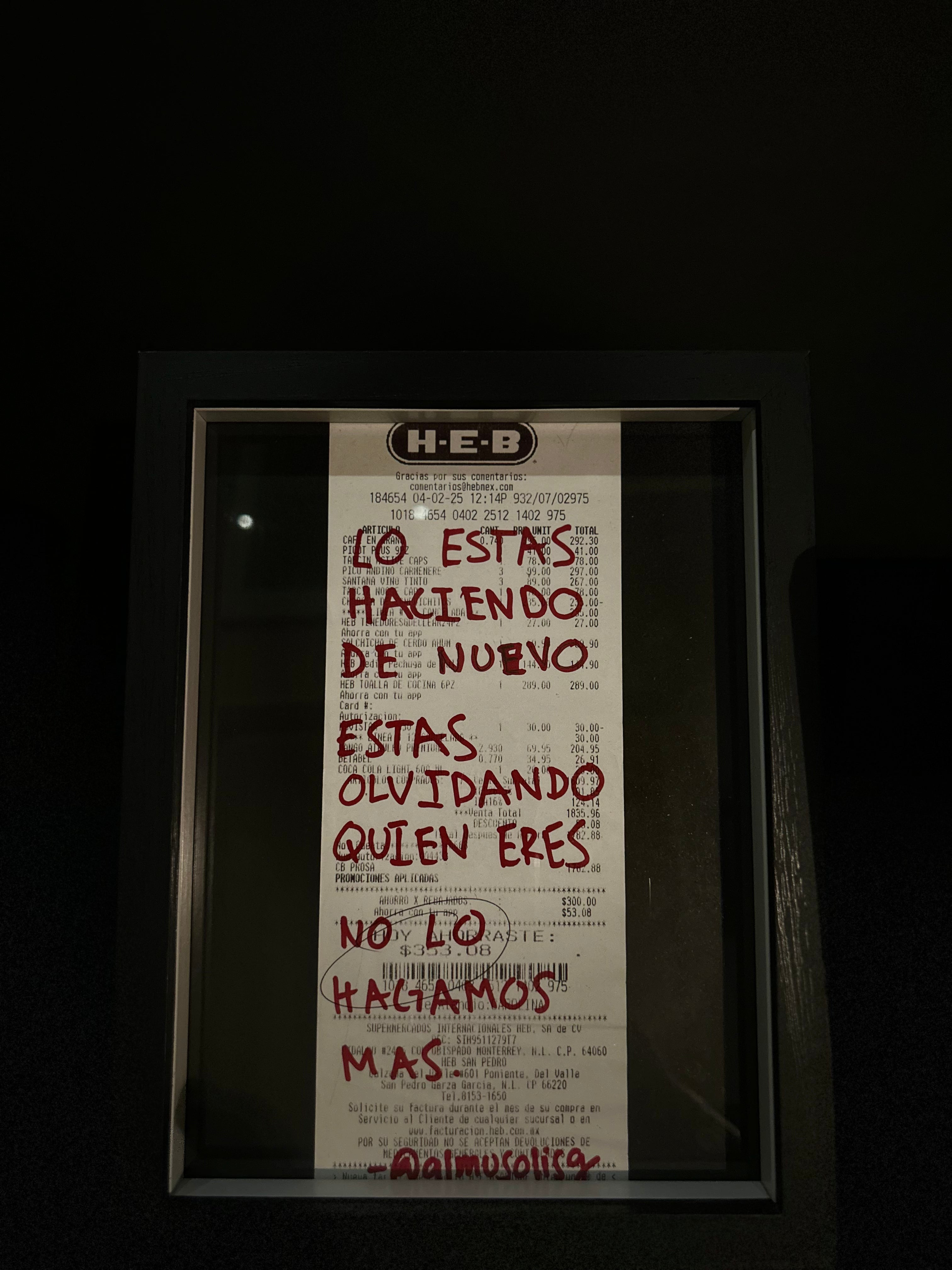 Cuadro "Ticket de compra"