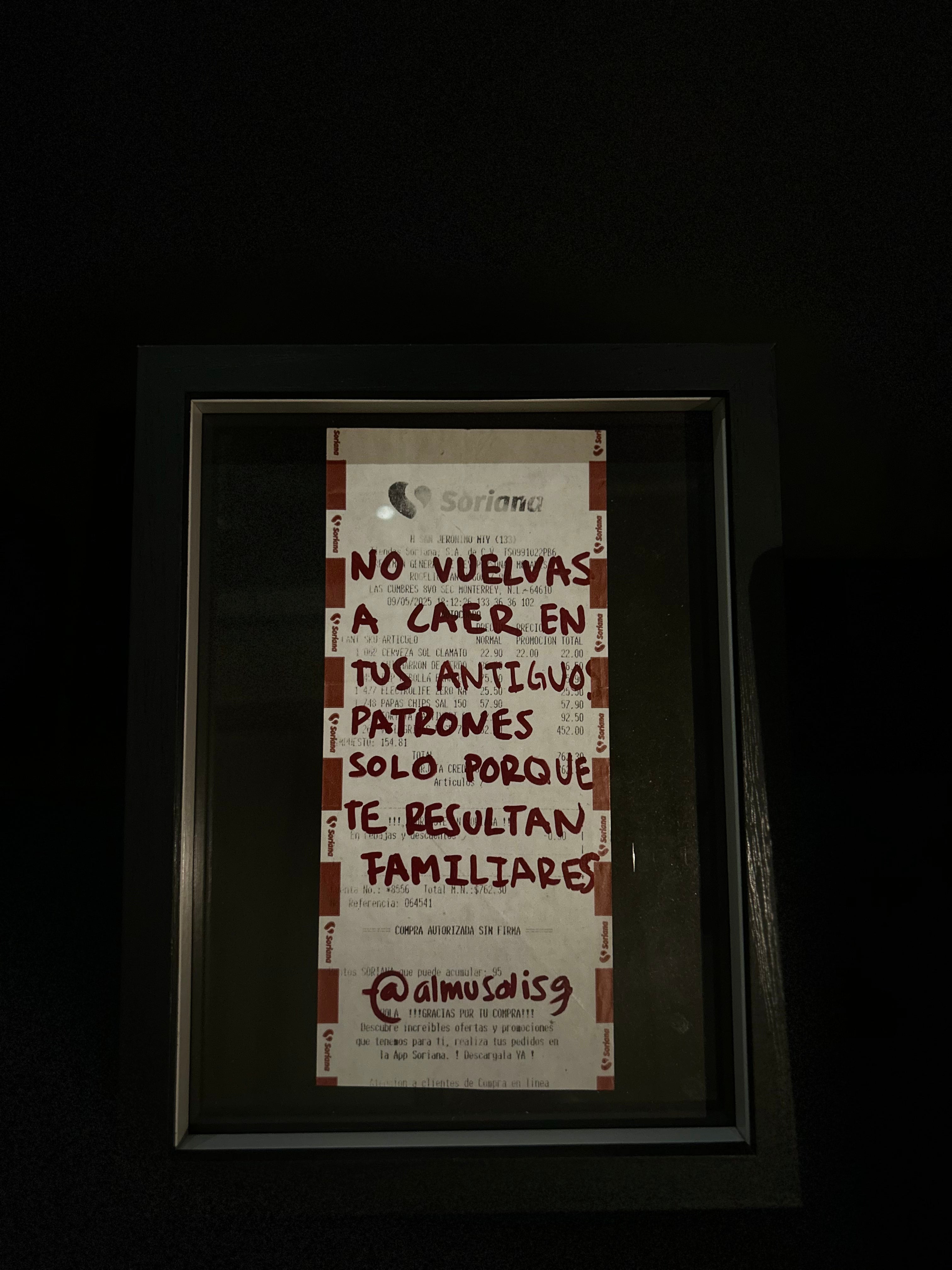 Cuadro "Ticket de compra"