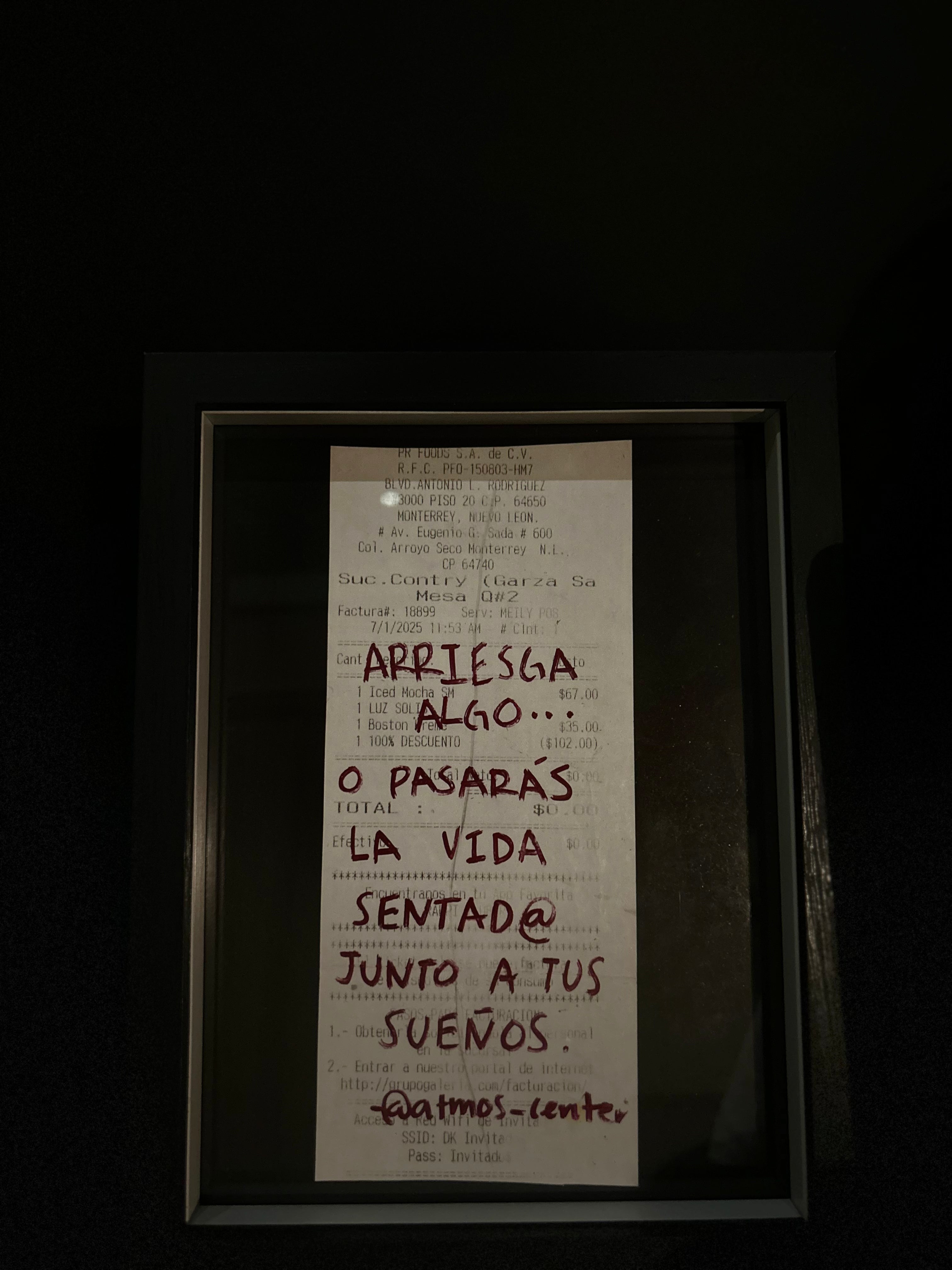 Cuadro "Ticket de compra"