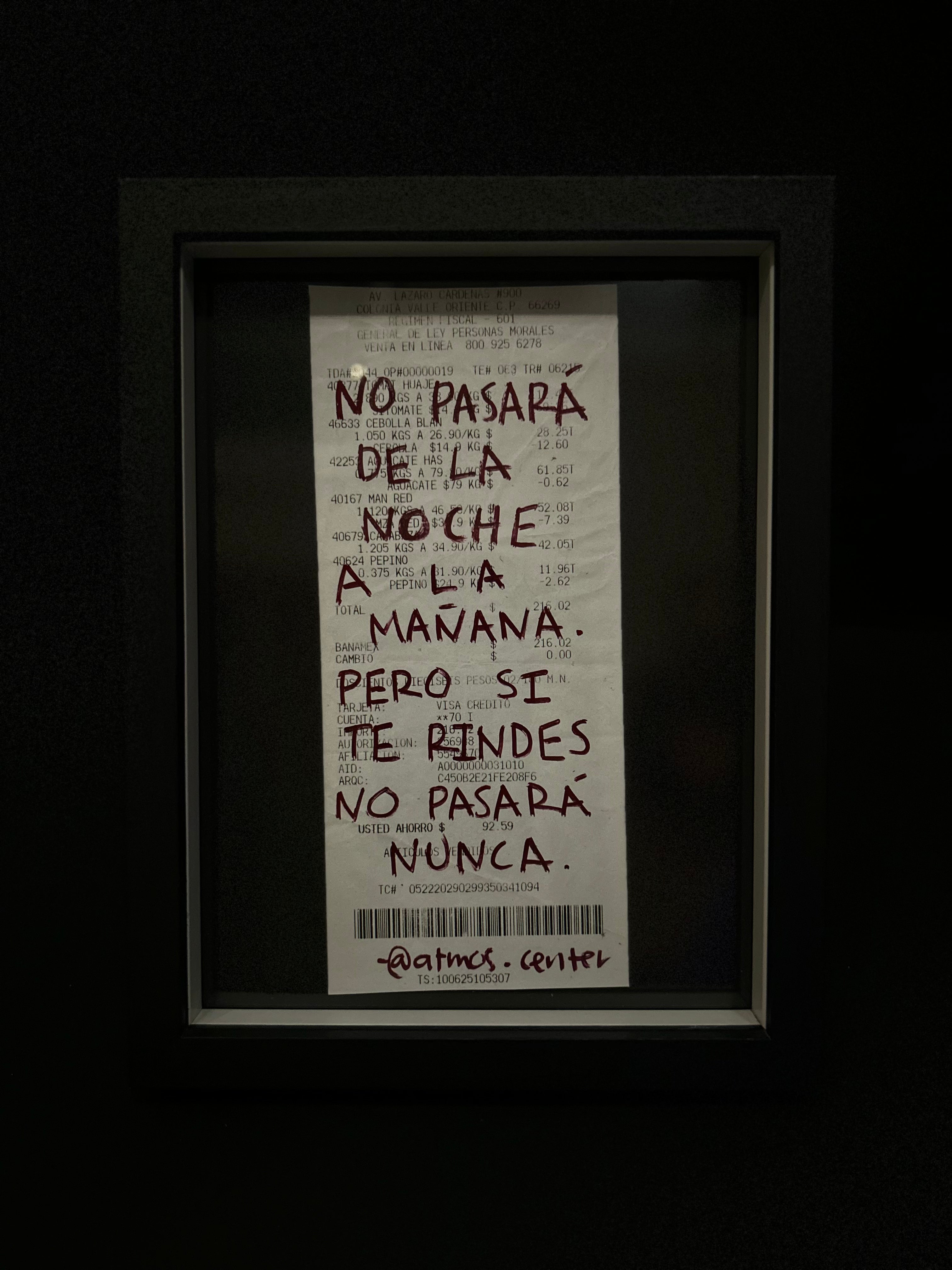 Cuadro "Ticket de compra"