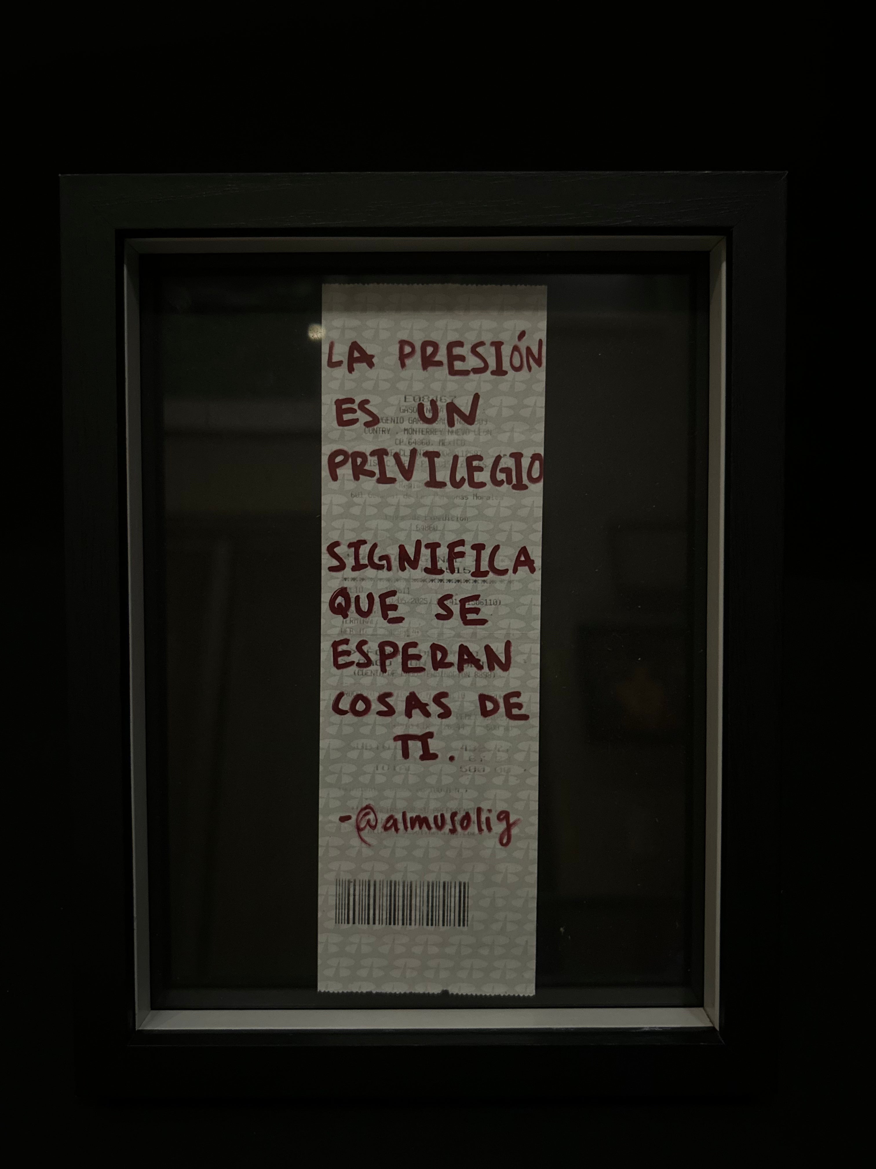 Cuadro "Ticket de compra"