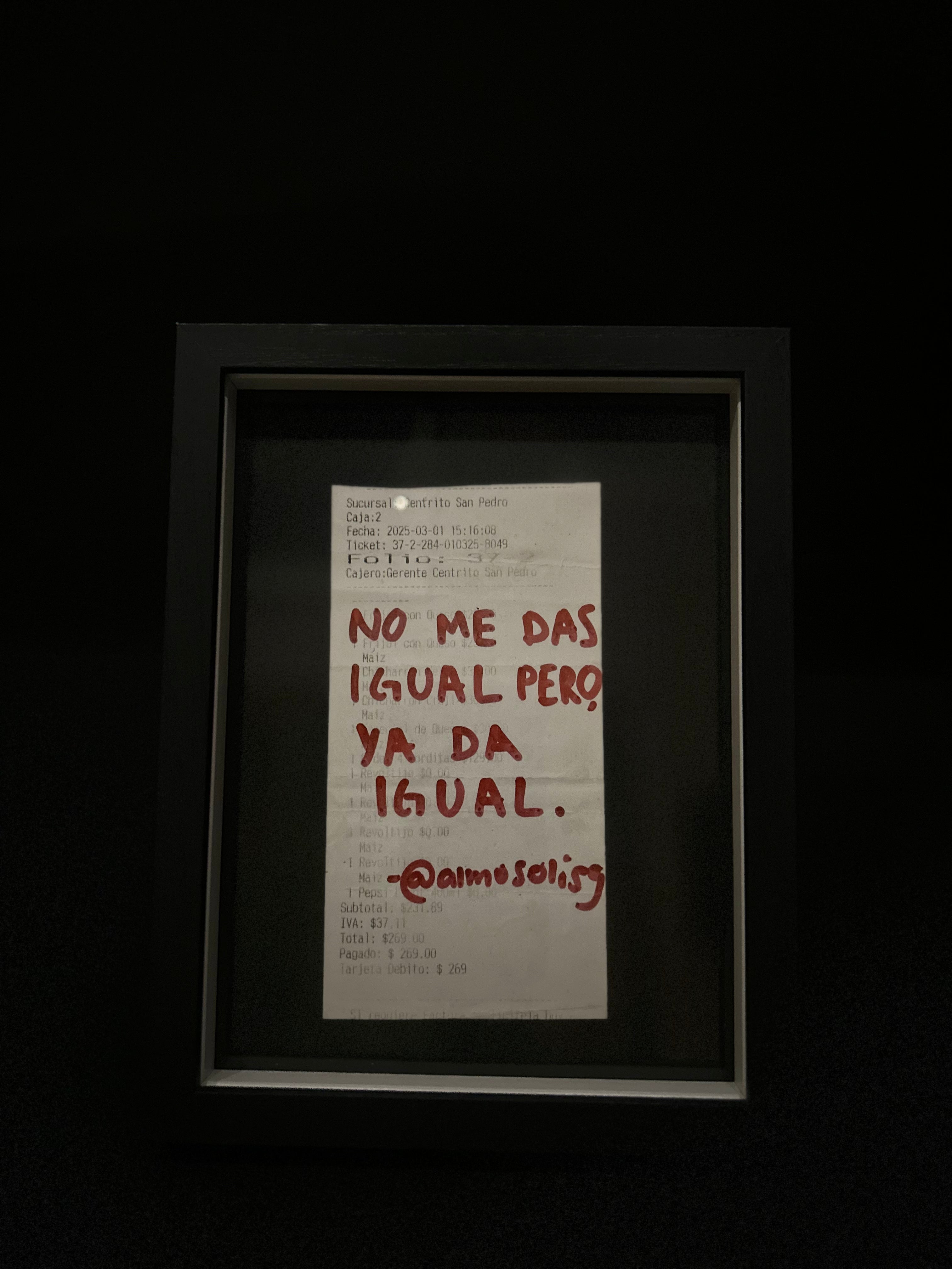 Cuadro "Ticket de compra"