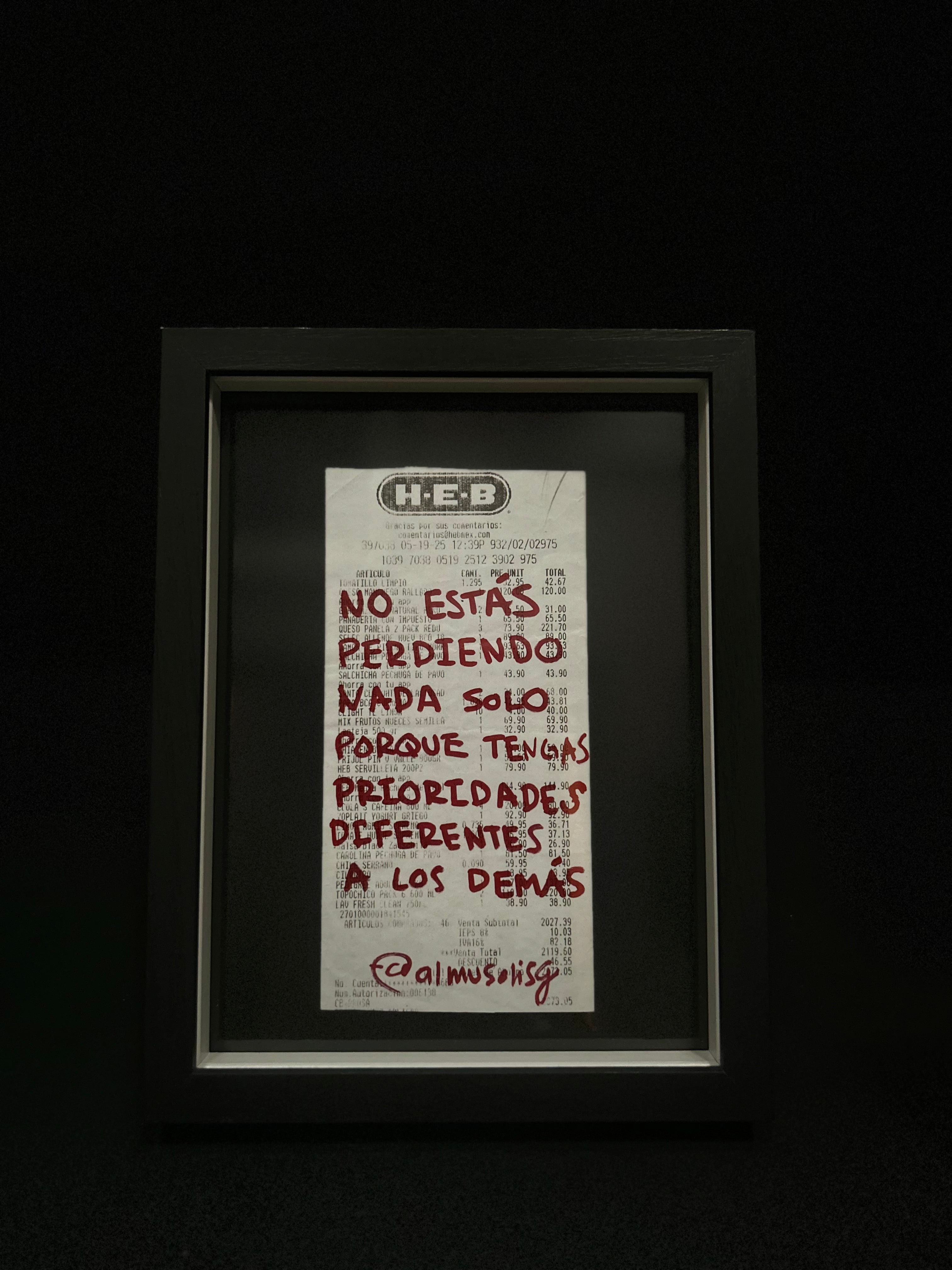 Cuadro "Ticket de compra"