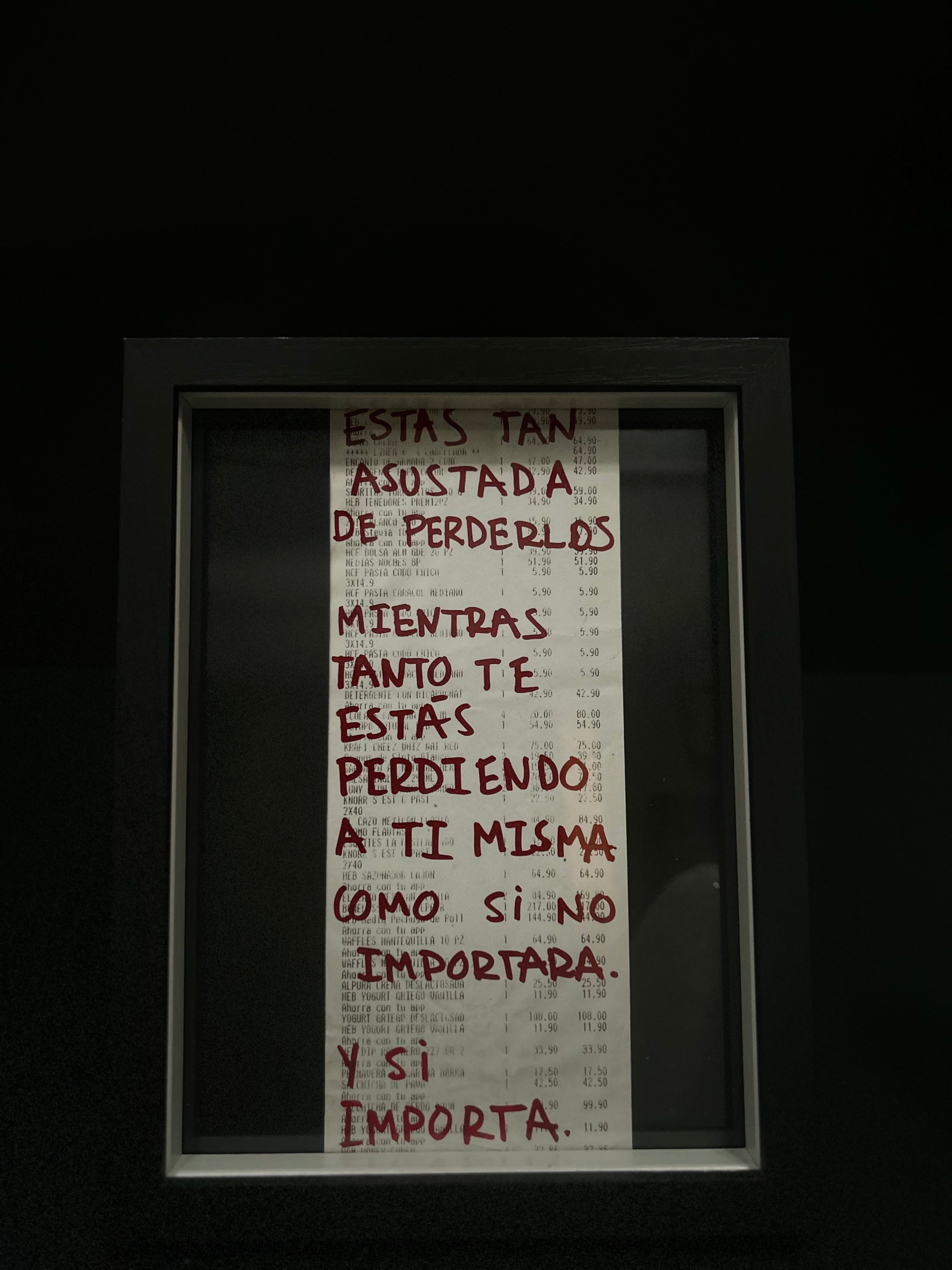 Cuadro "Ticket de compra"