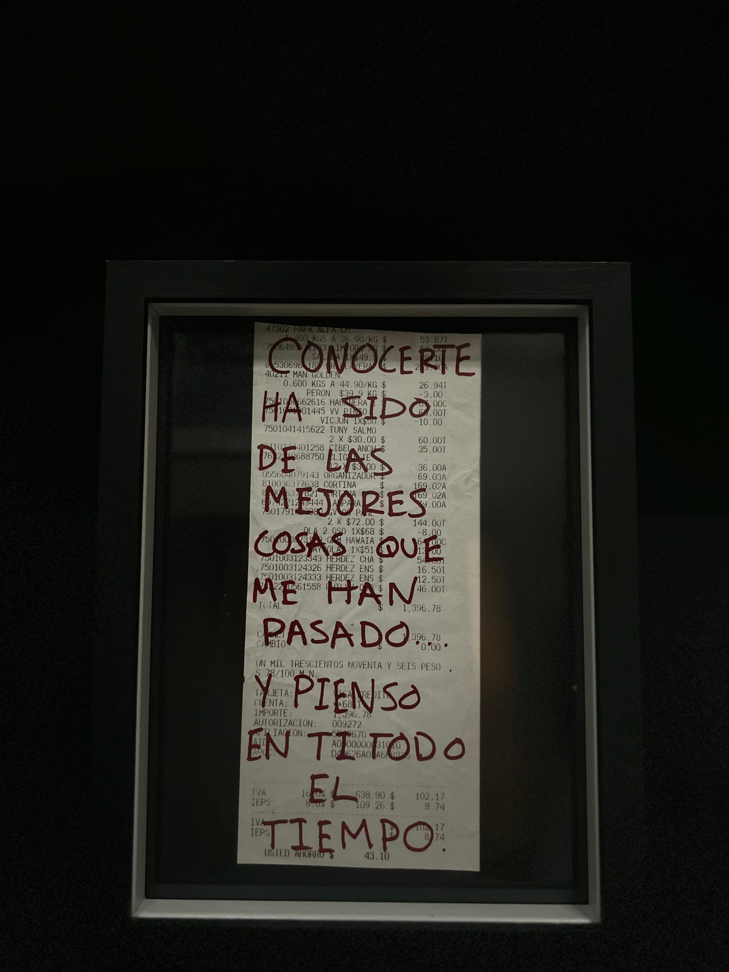 Cuadro "Ticket de compra"