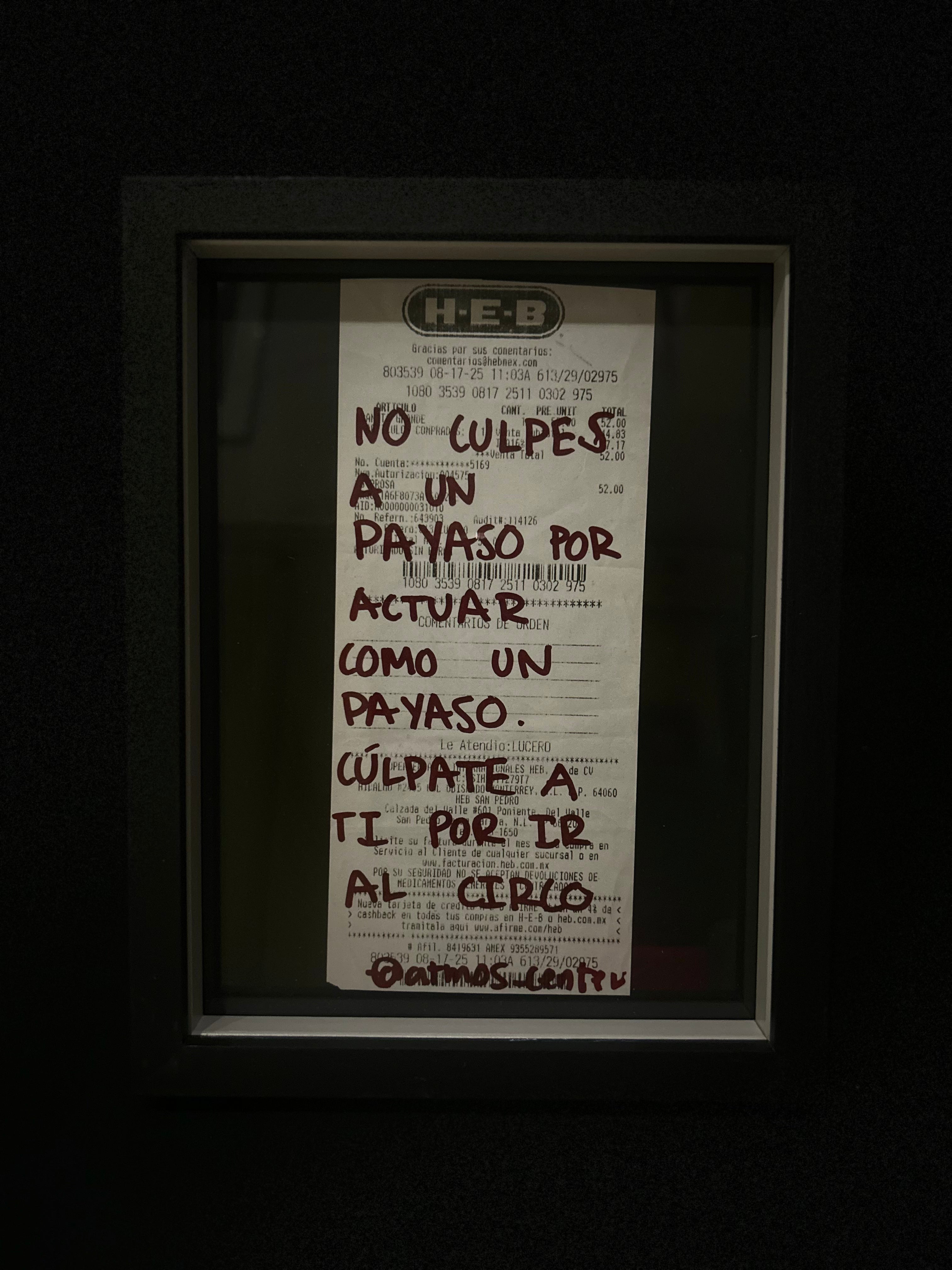 Cuadro "Ticket de compra"