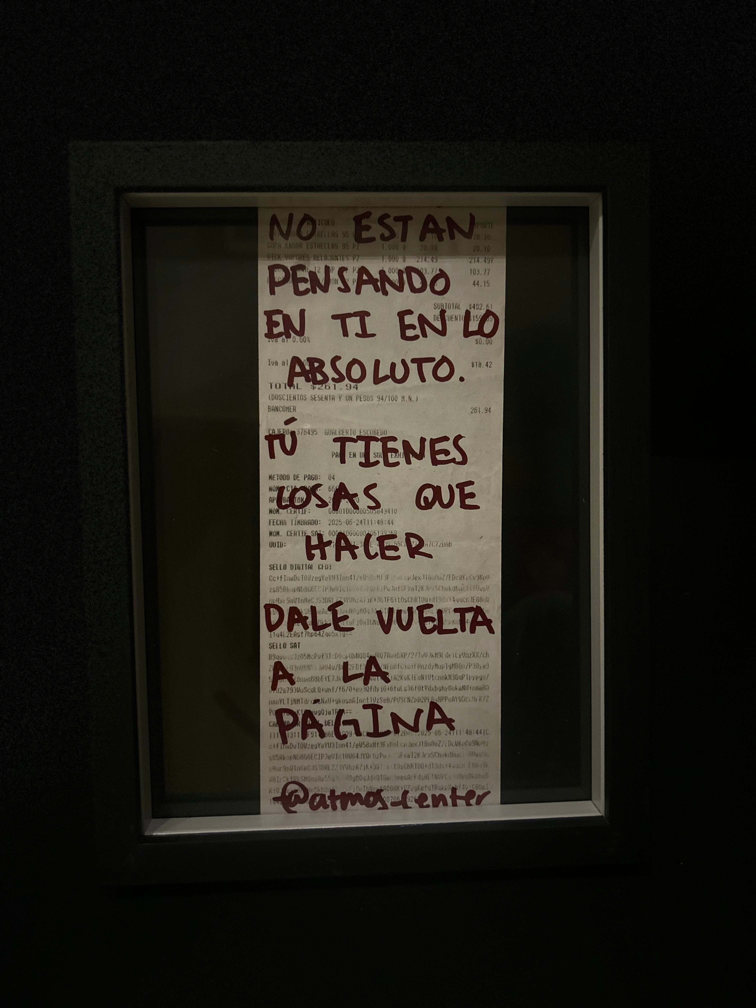 Cuadro "Ticket de compra"