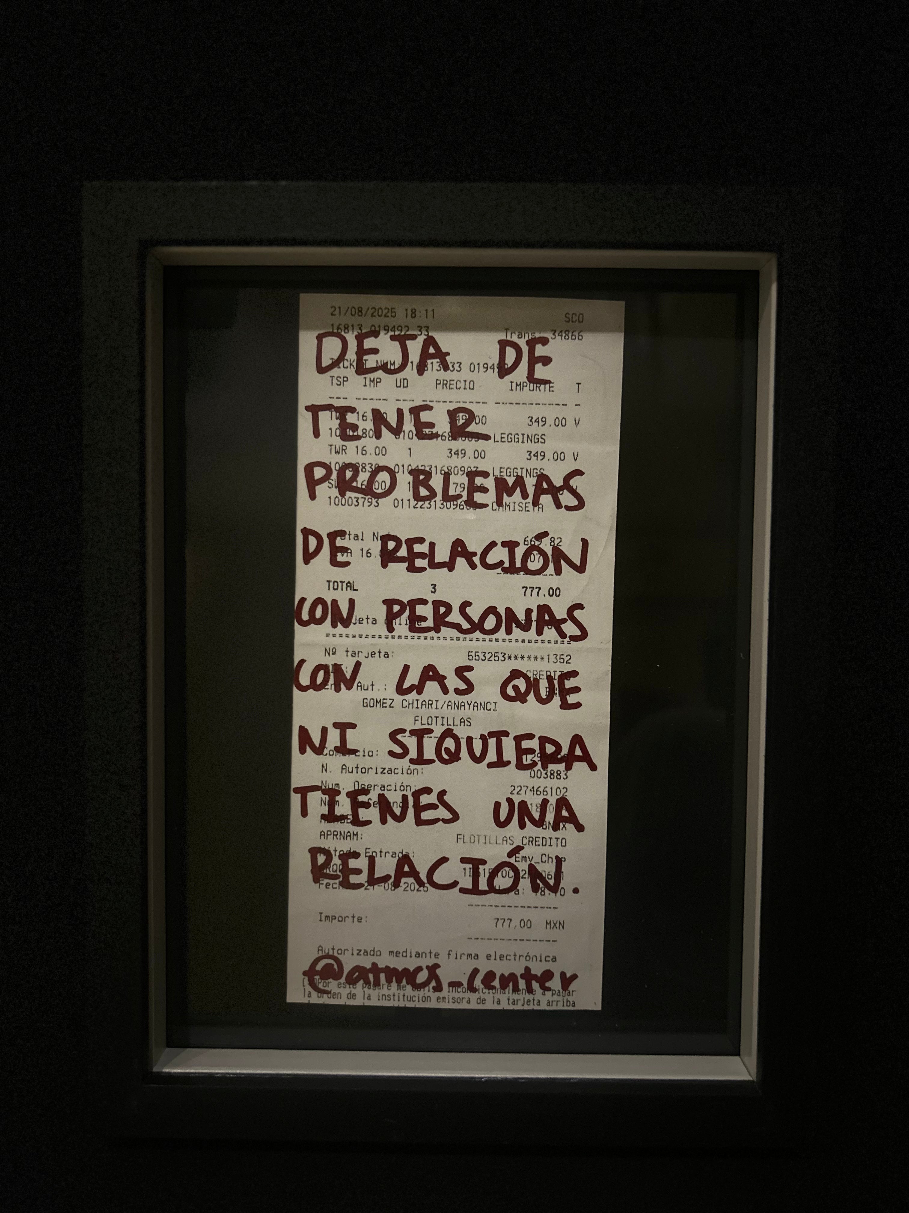 Cuadro "Ticket de compra"