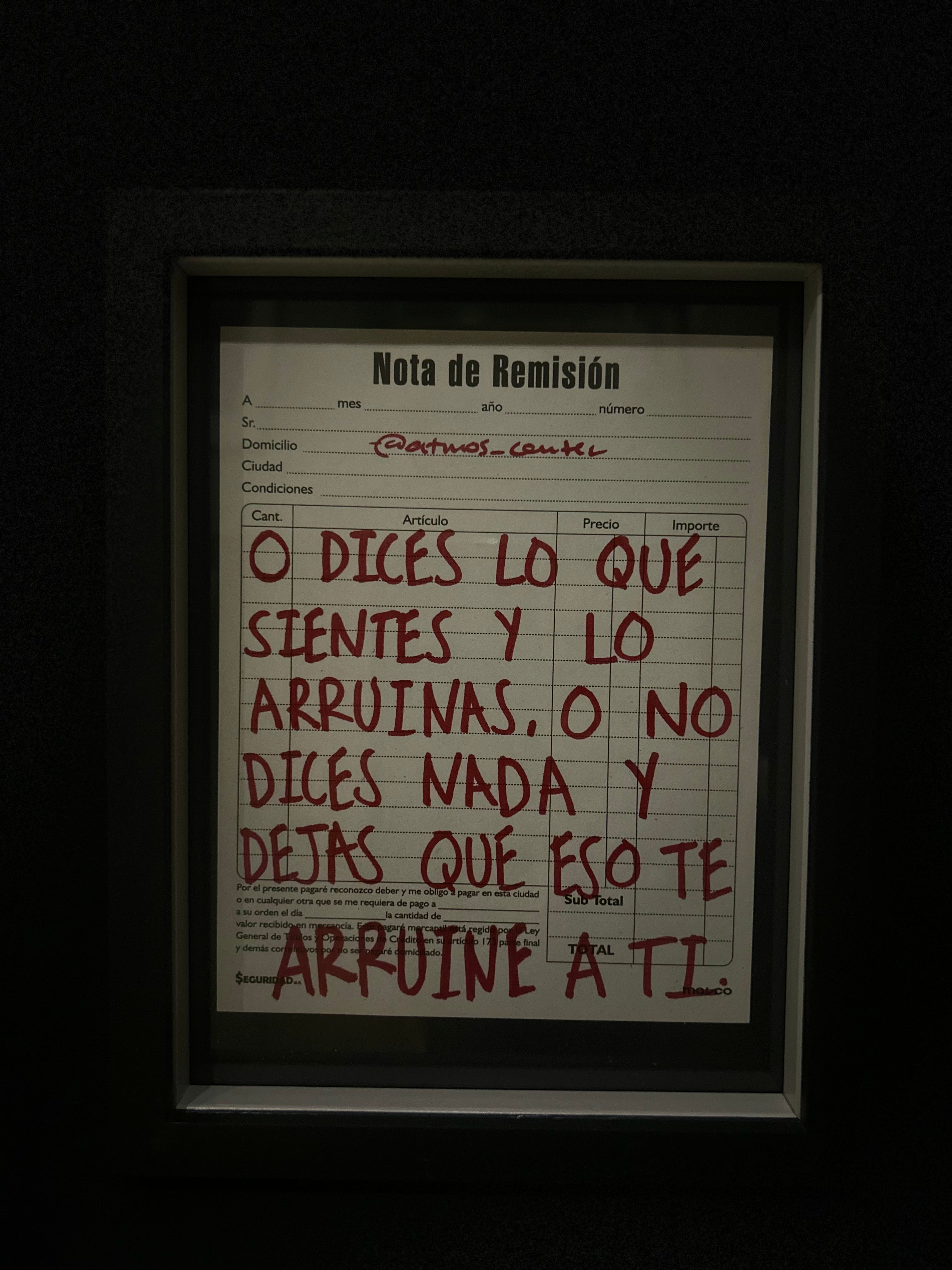 Cuadro "Nota de Remisión"