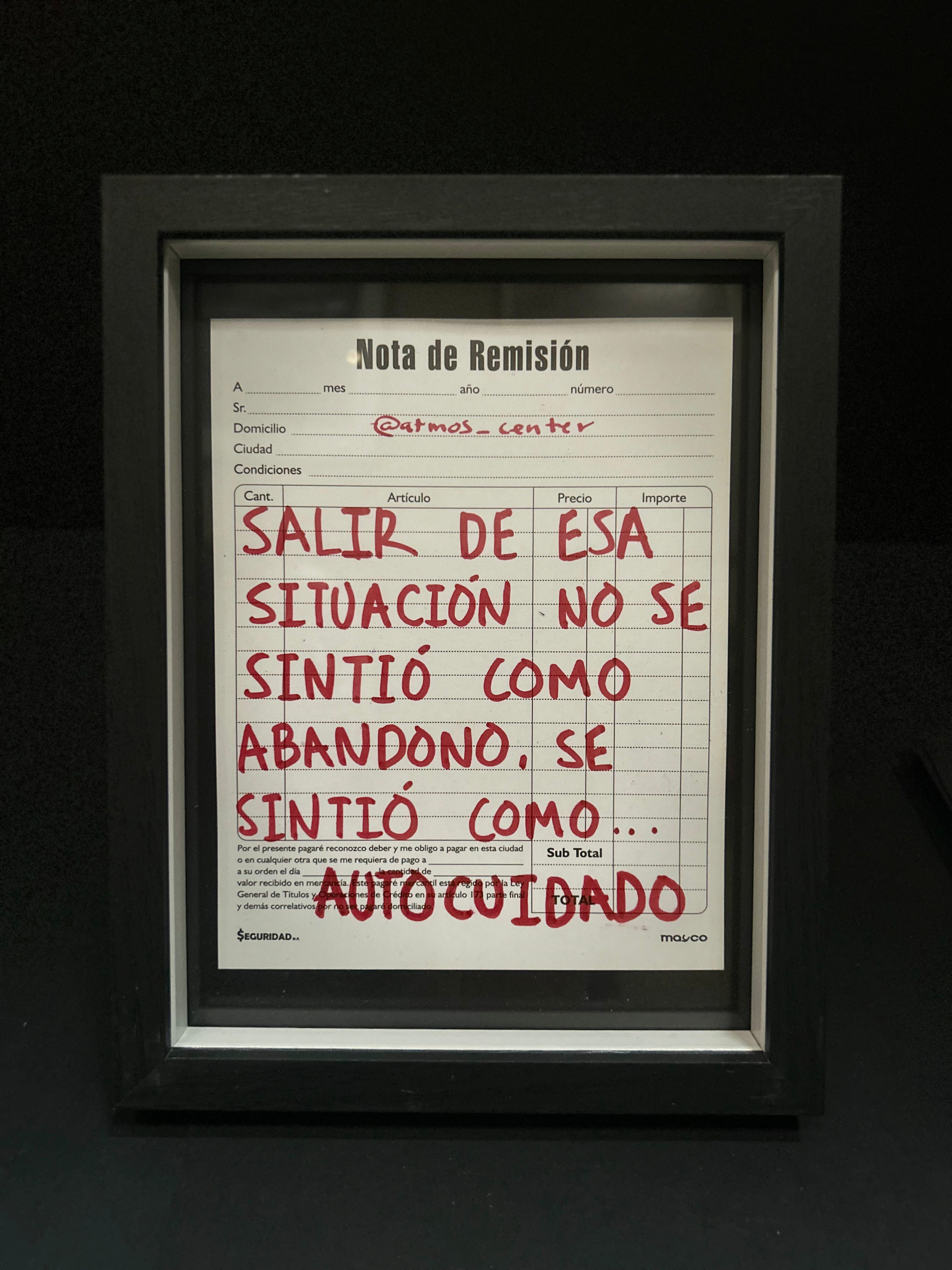 Cuadro "nota de remisión"