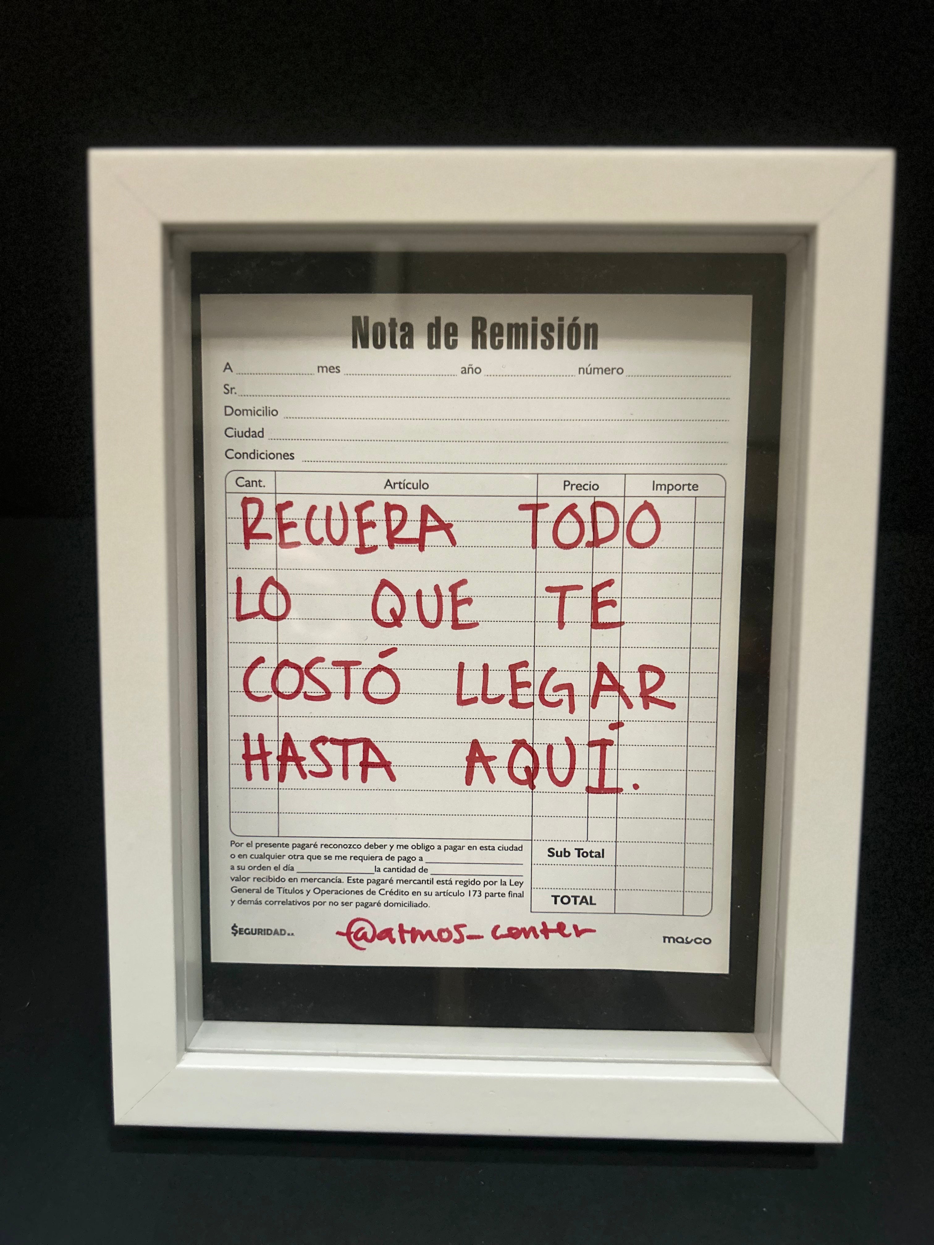 Cuadro "nota de remisión"