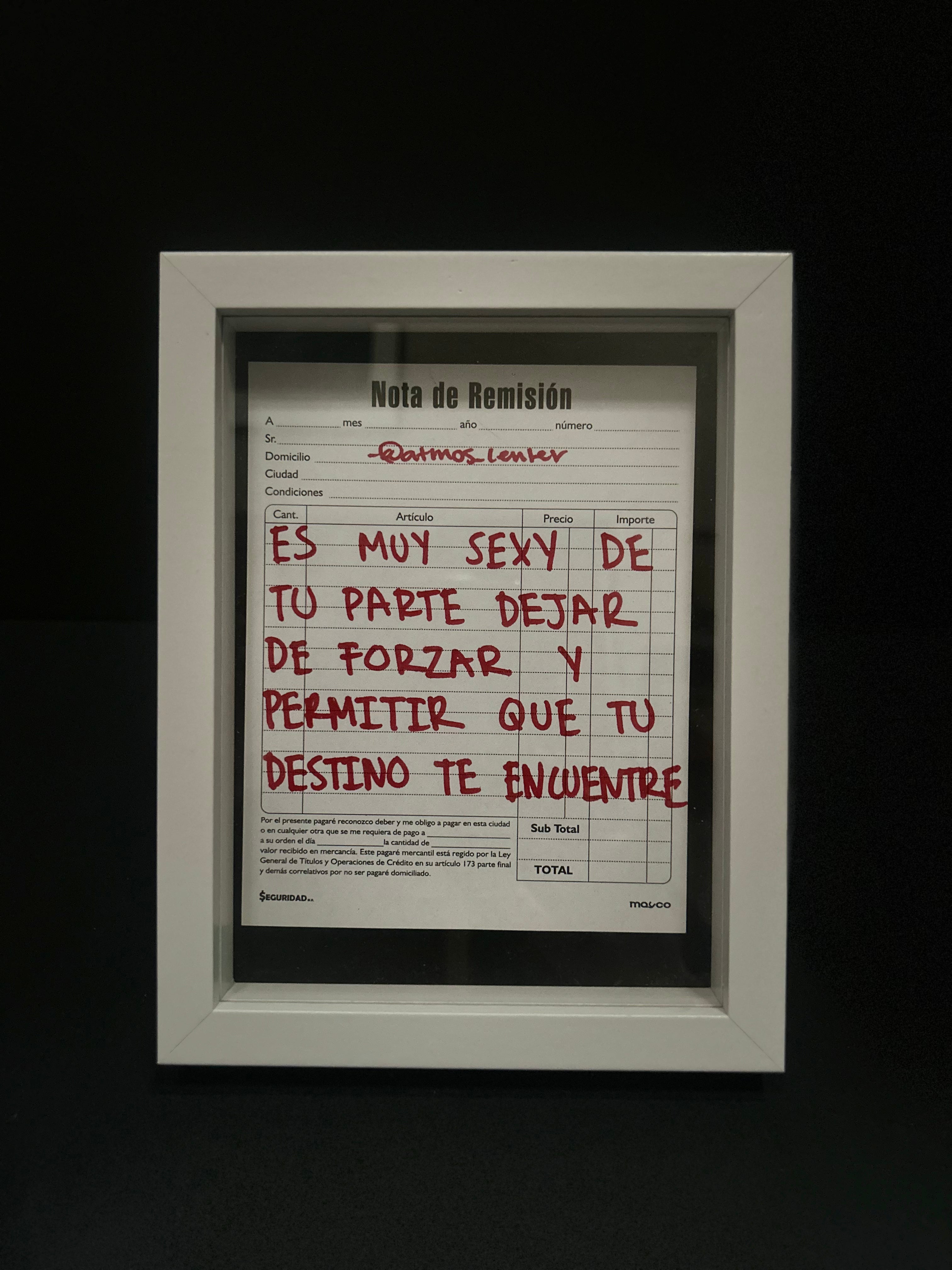 Cuadro "nota de remisión"