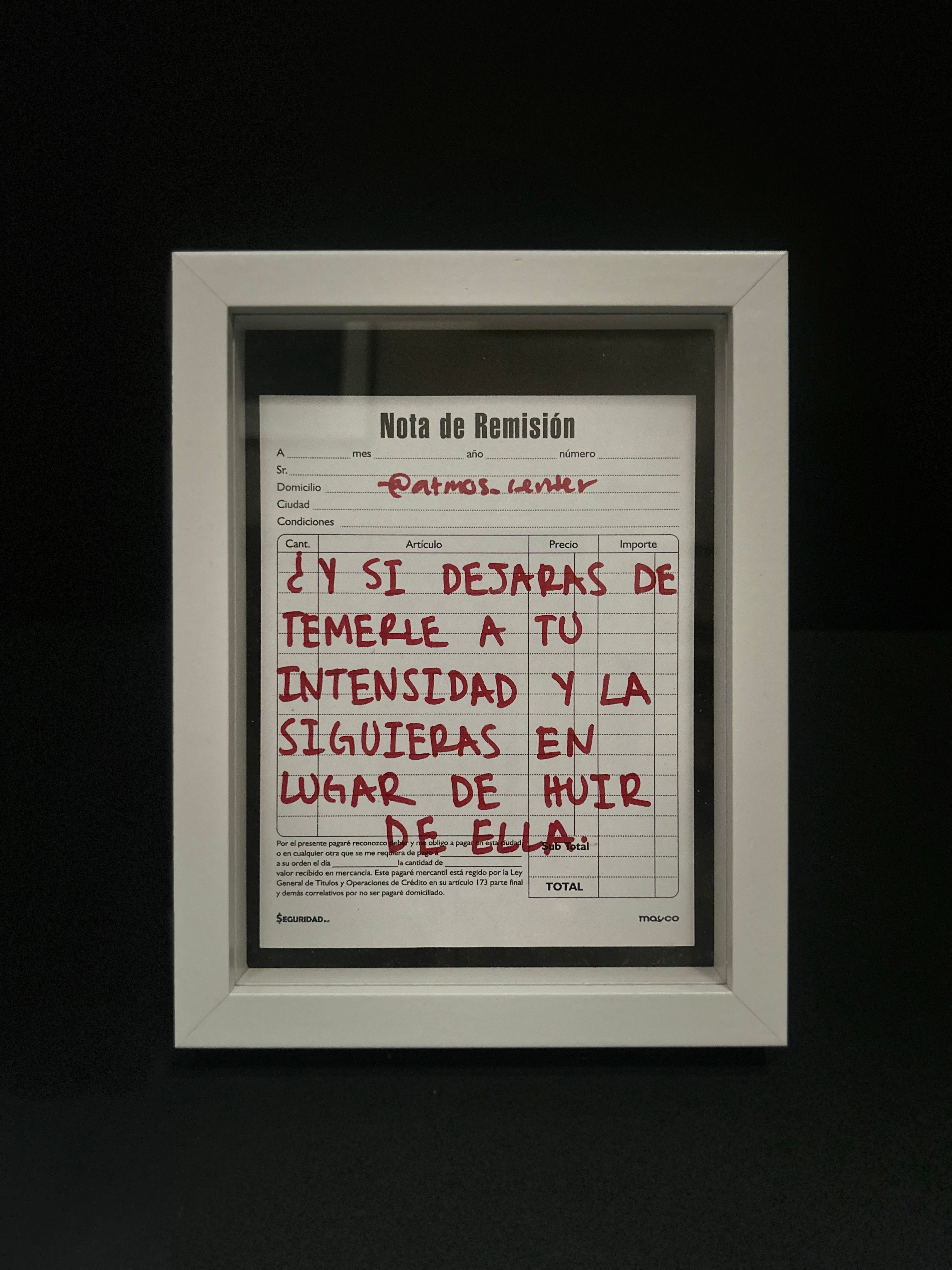 Cuadro "nota de remisión"