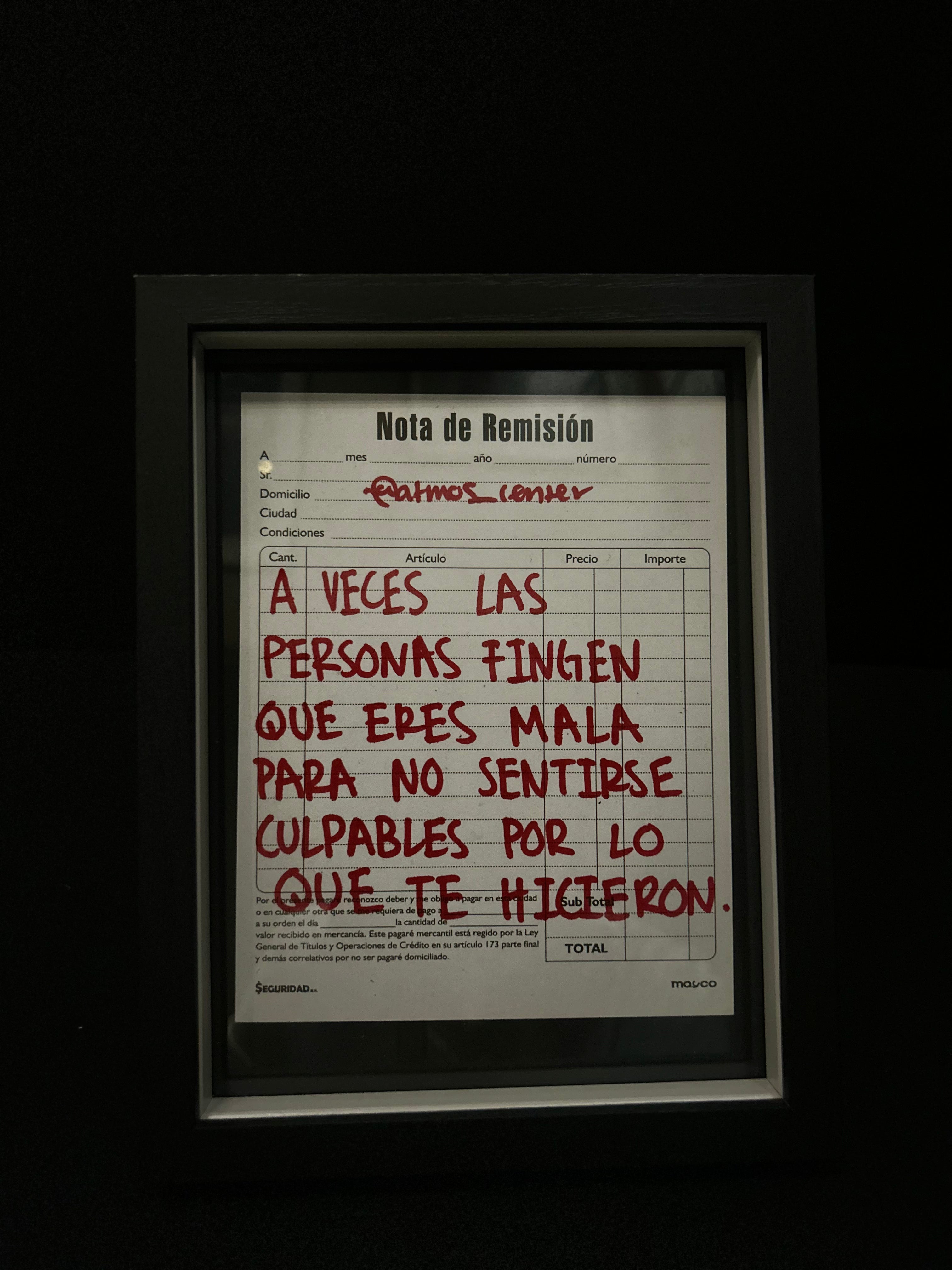 Cuadro "nota de remisión"