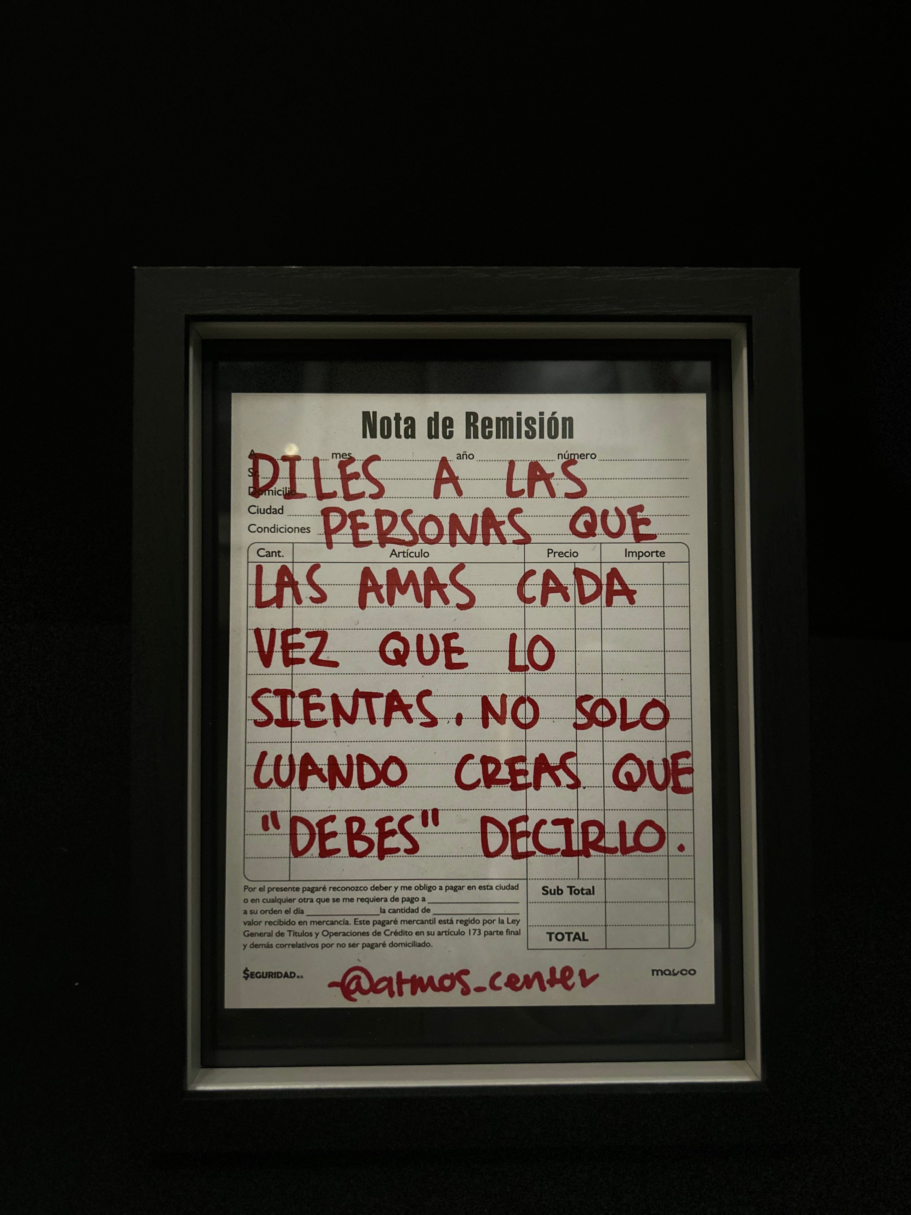 Cuadro "Nota de Remisión"