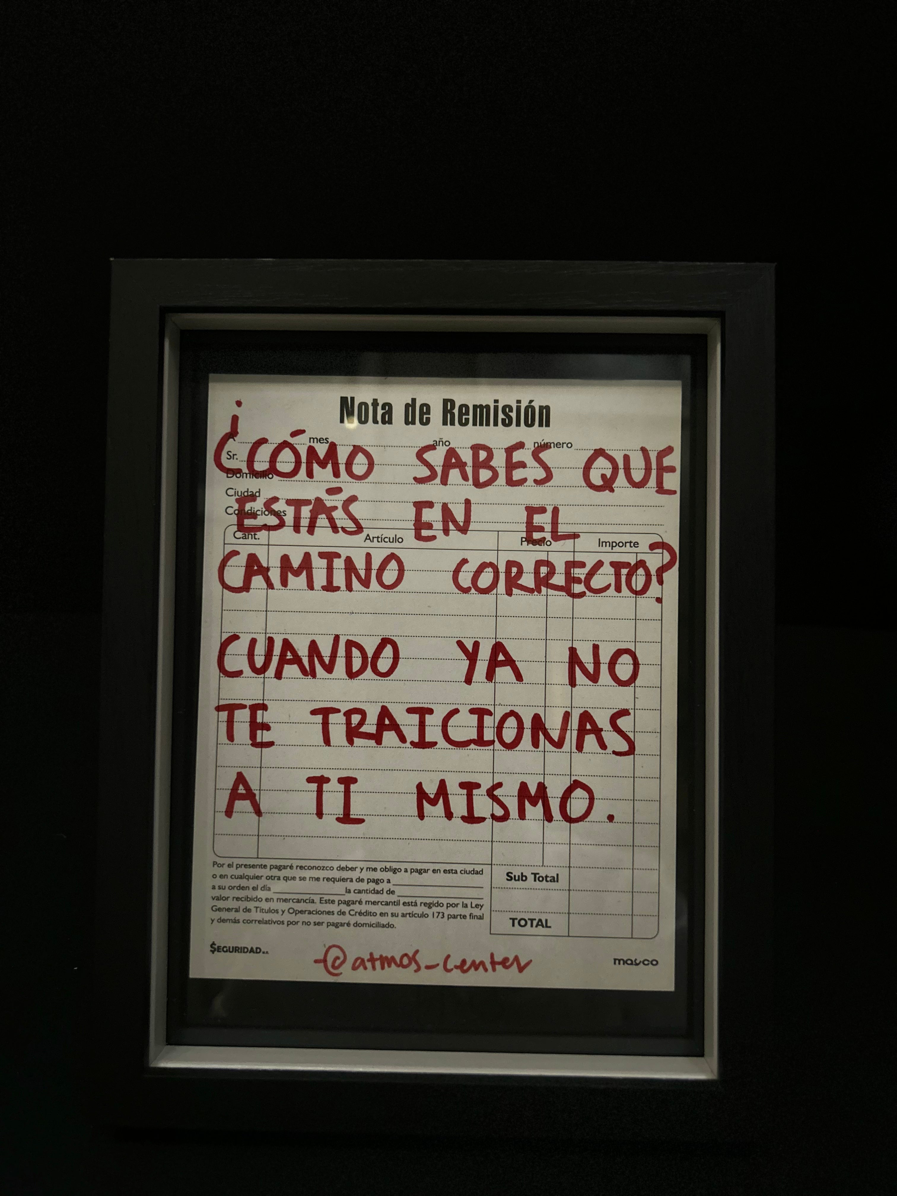 Cuadro "nota de remisión"