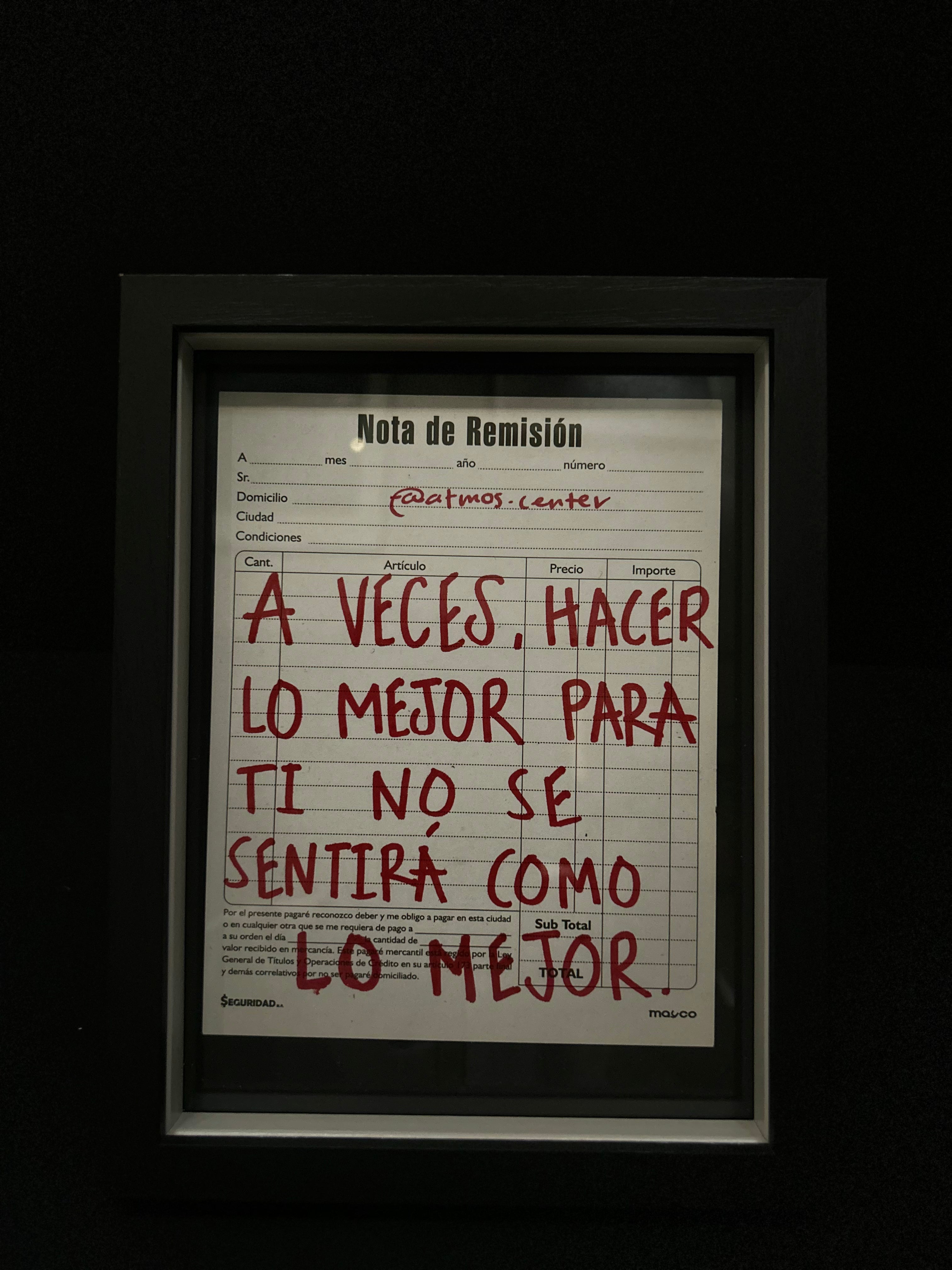 Cuadro "nota de remisión"