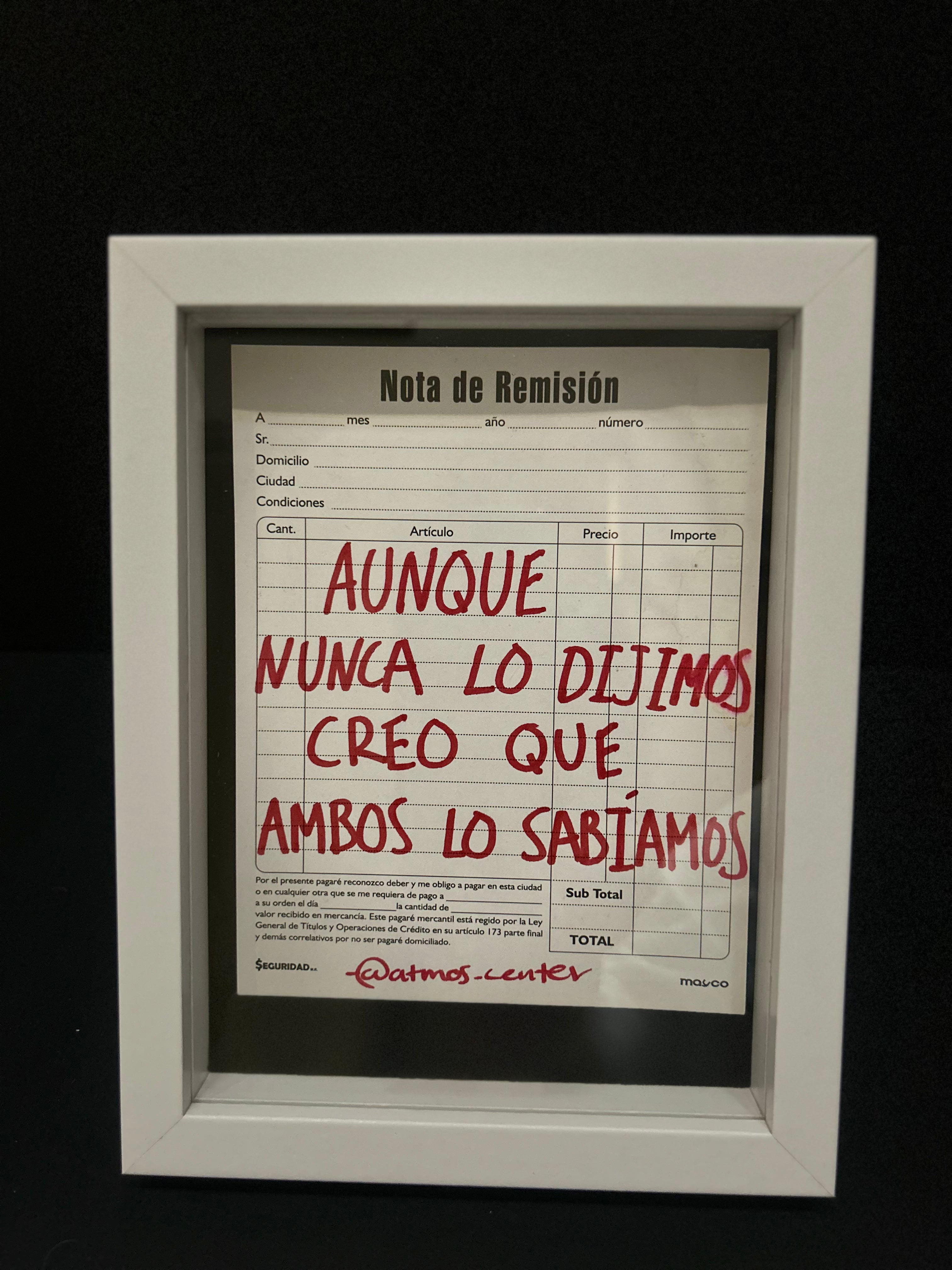 Cuadro "nota de remisión"