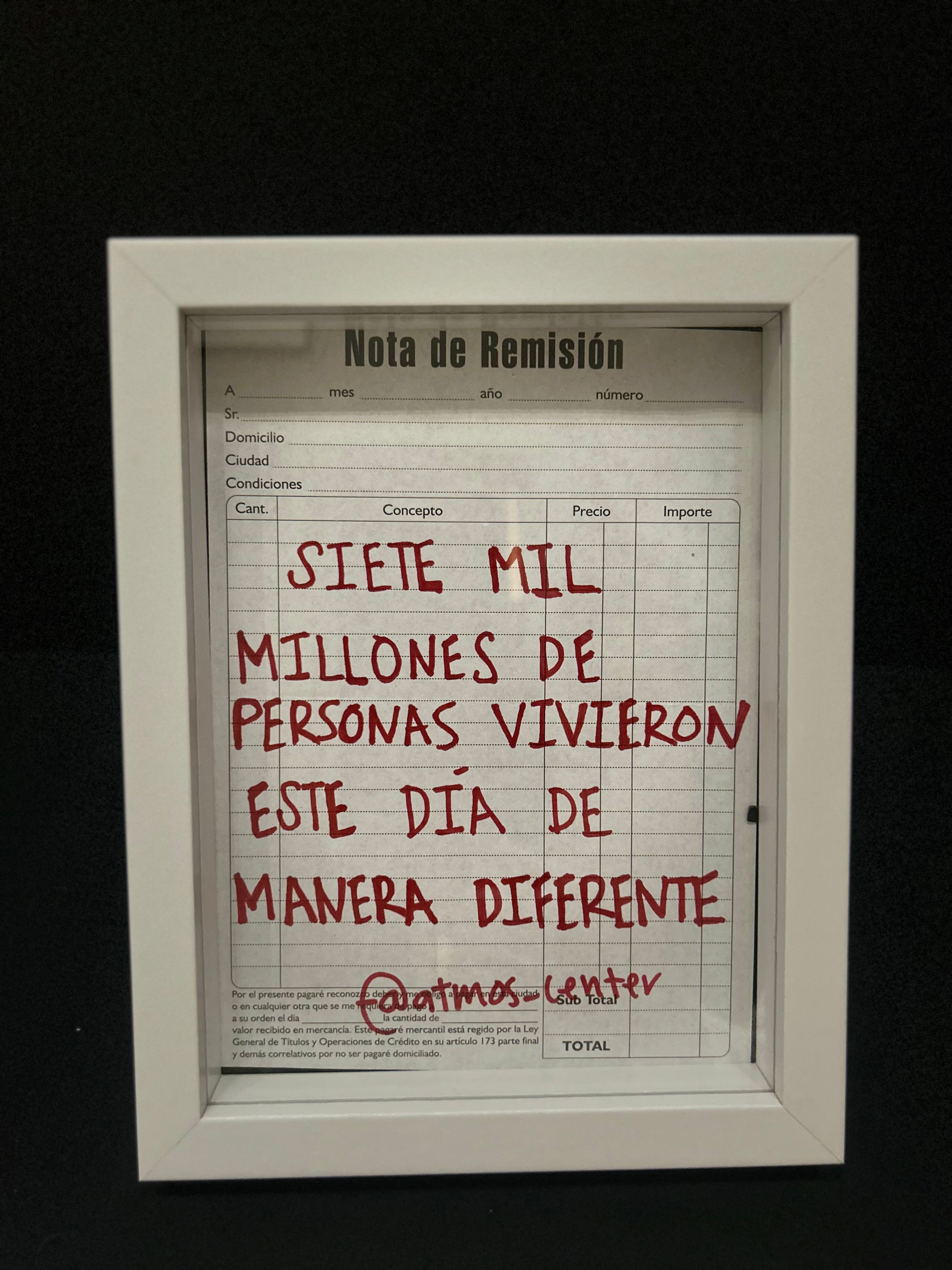 Cuadro "nota de remisión"