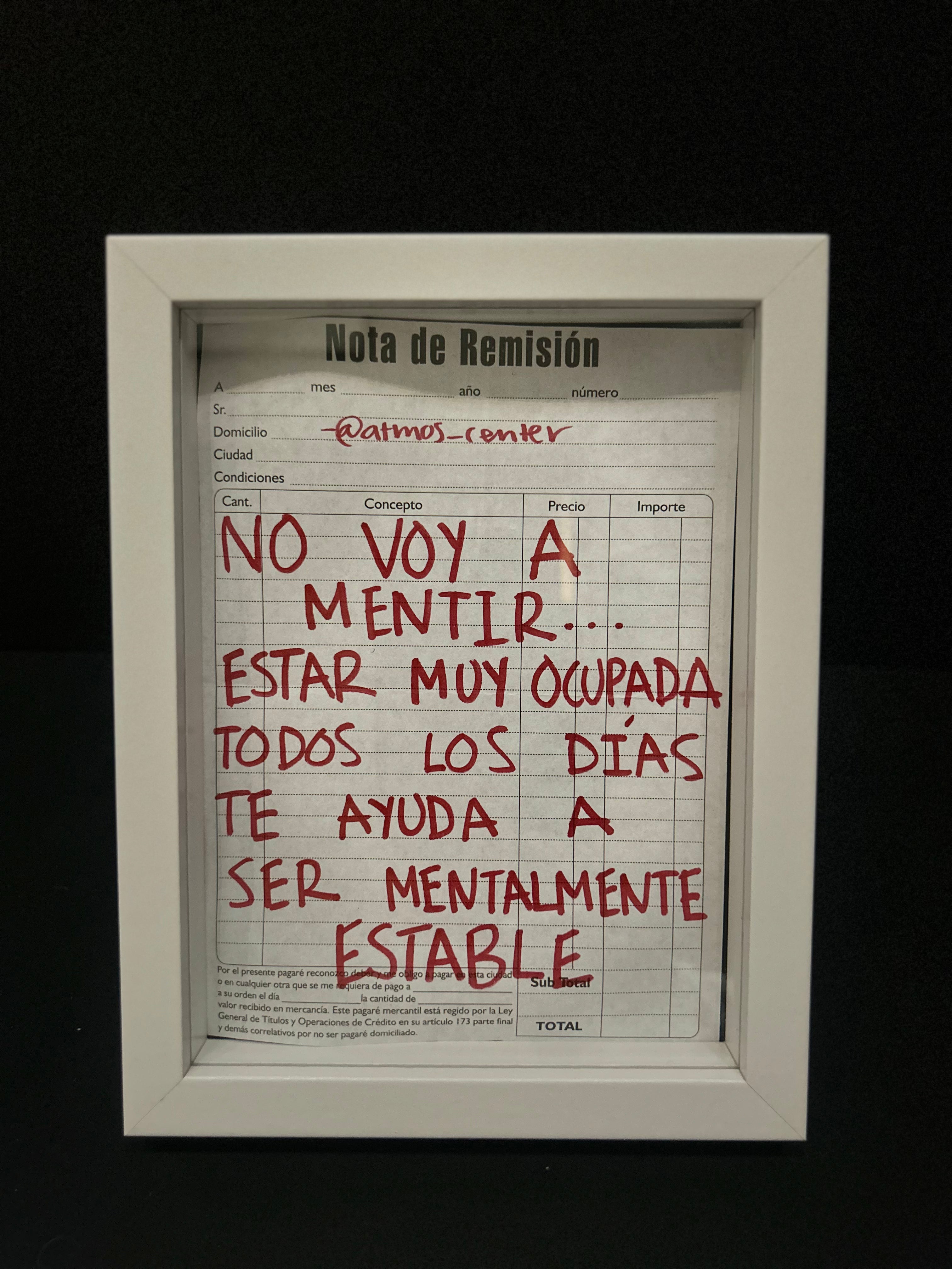 Cuadro "nota de remisión"