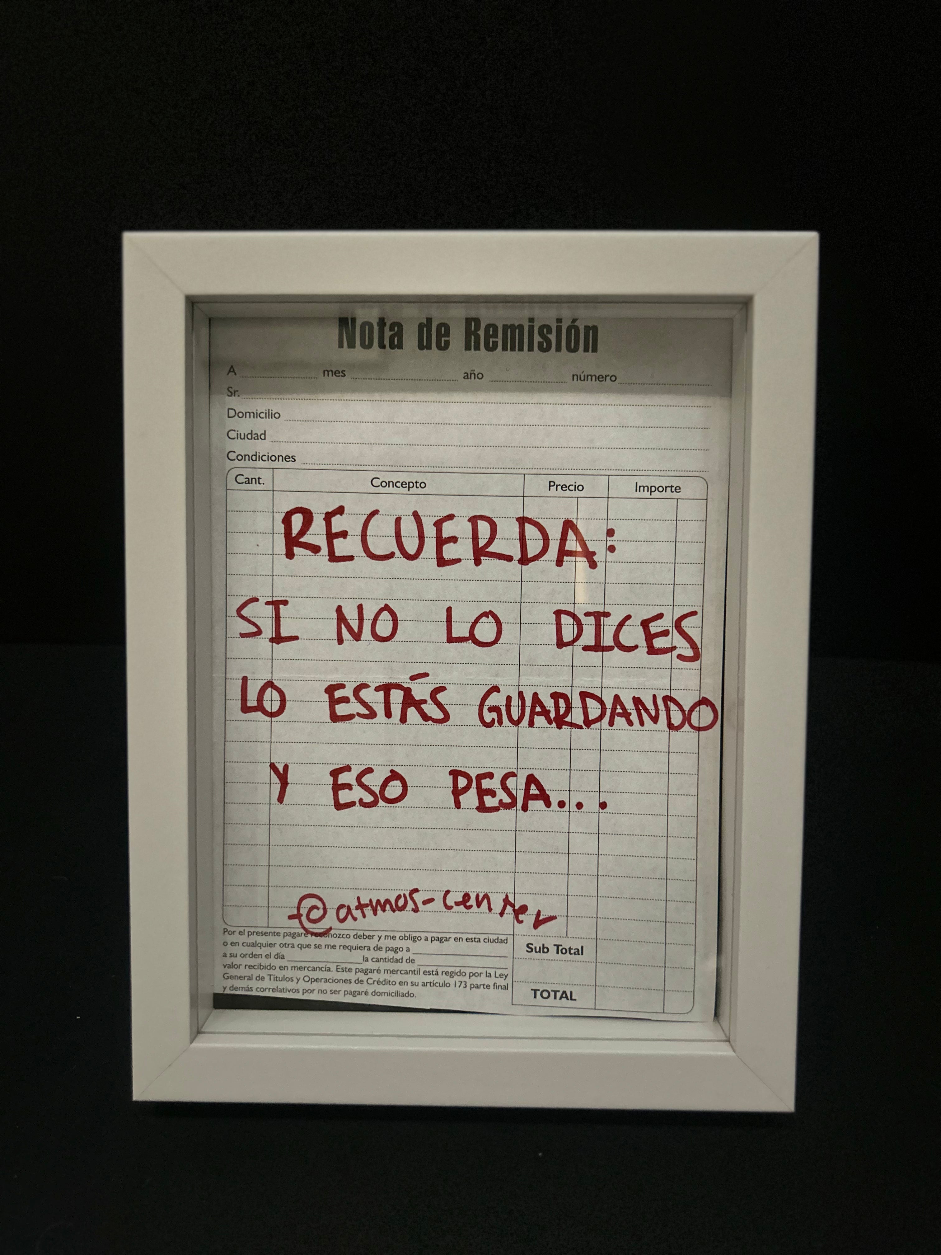 Cuadro "nota de remisión"