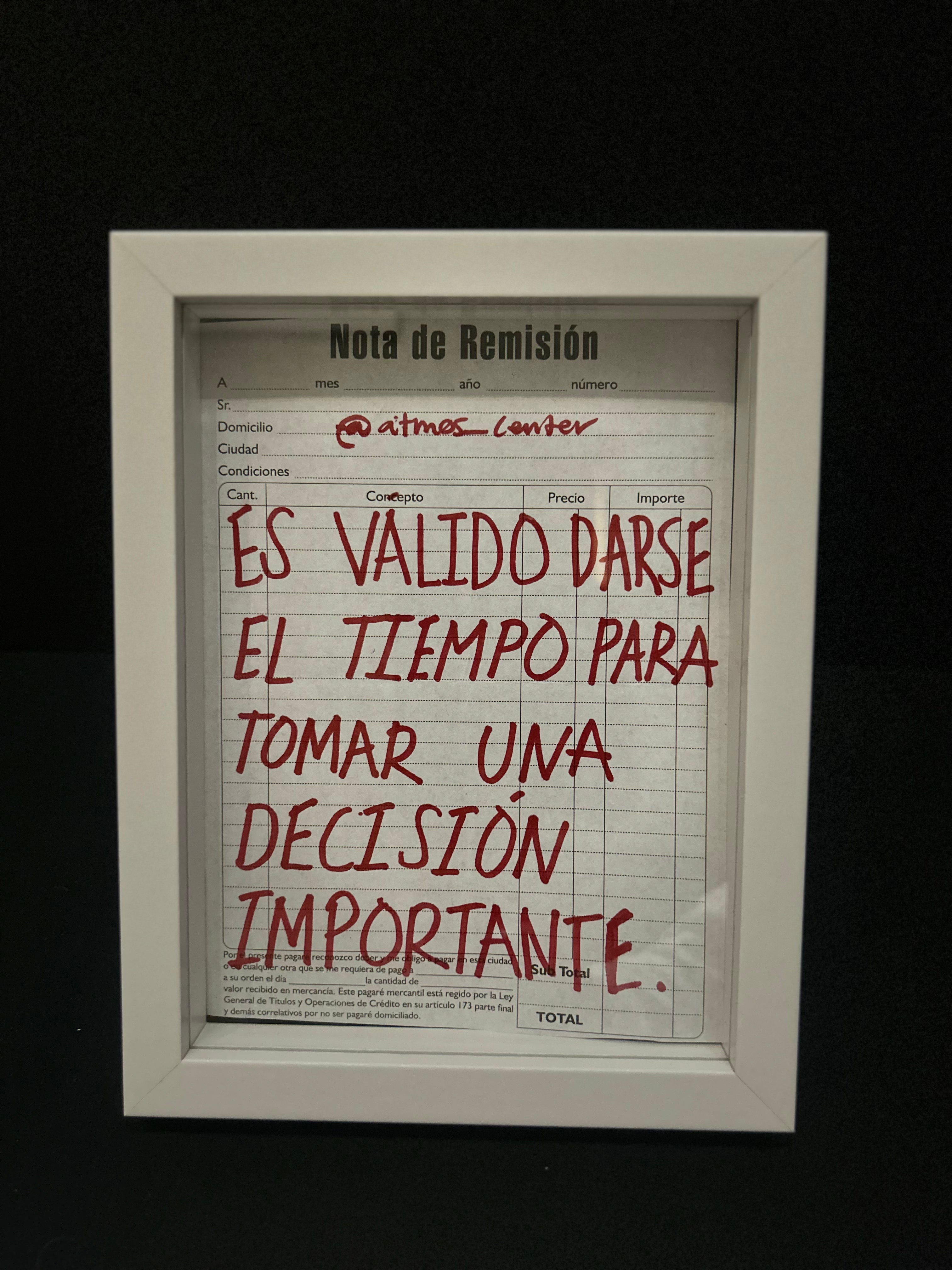 Cuadro "nota de remisión"