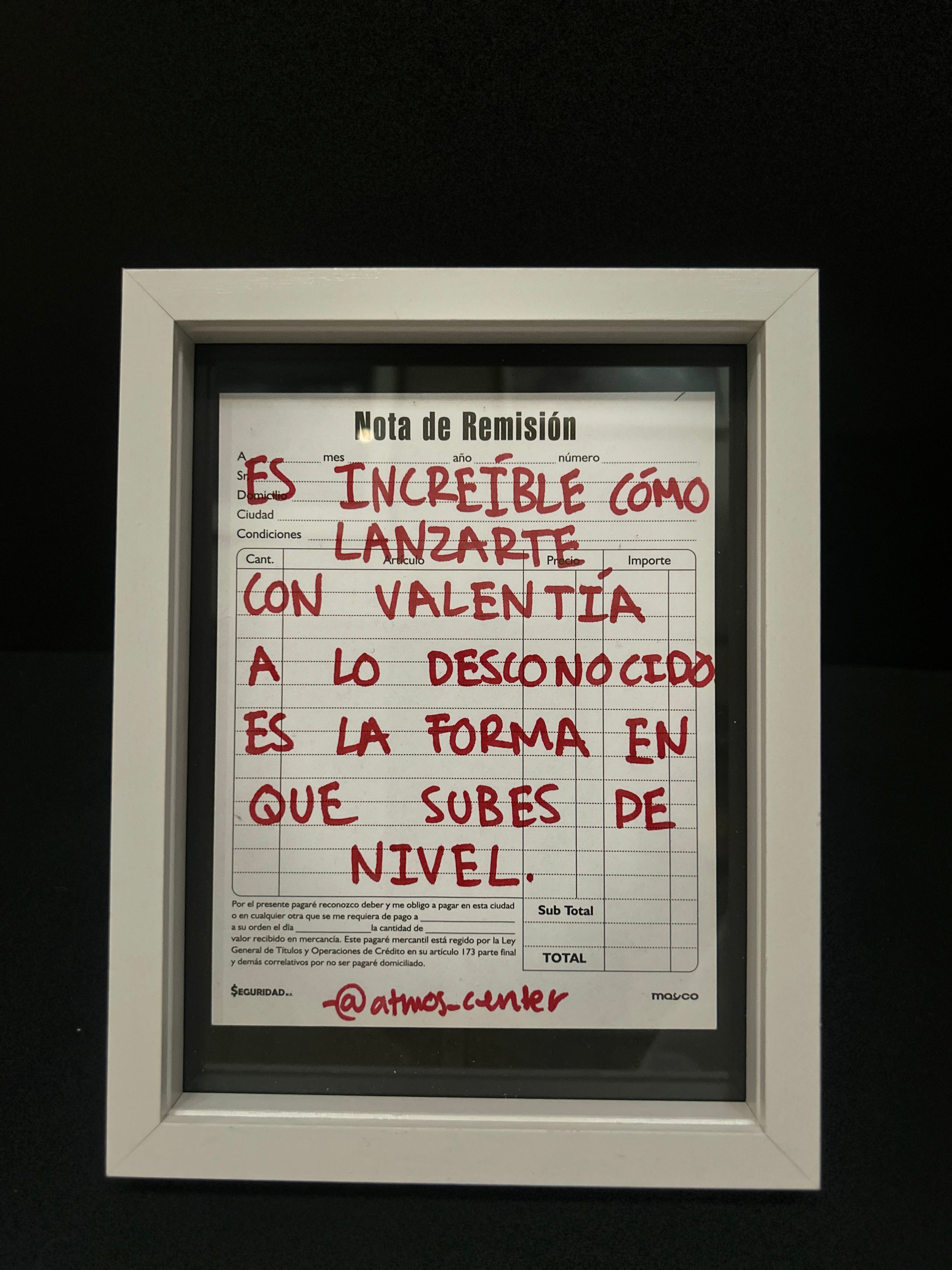 Cuadro "nota de remisión"