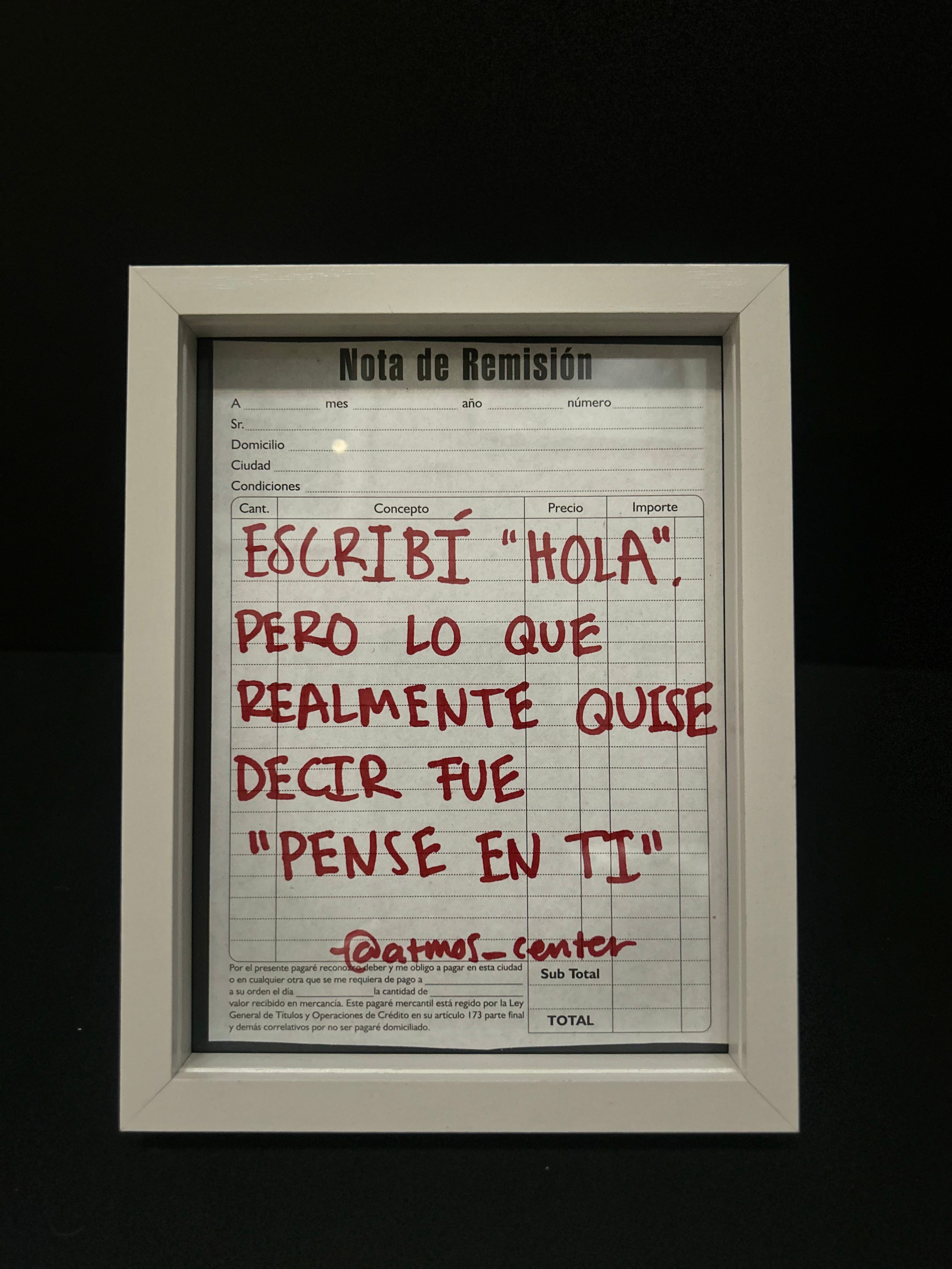 Cuadro "nota de remisión"