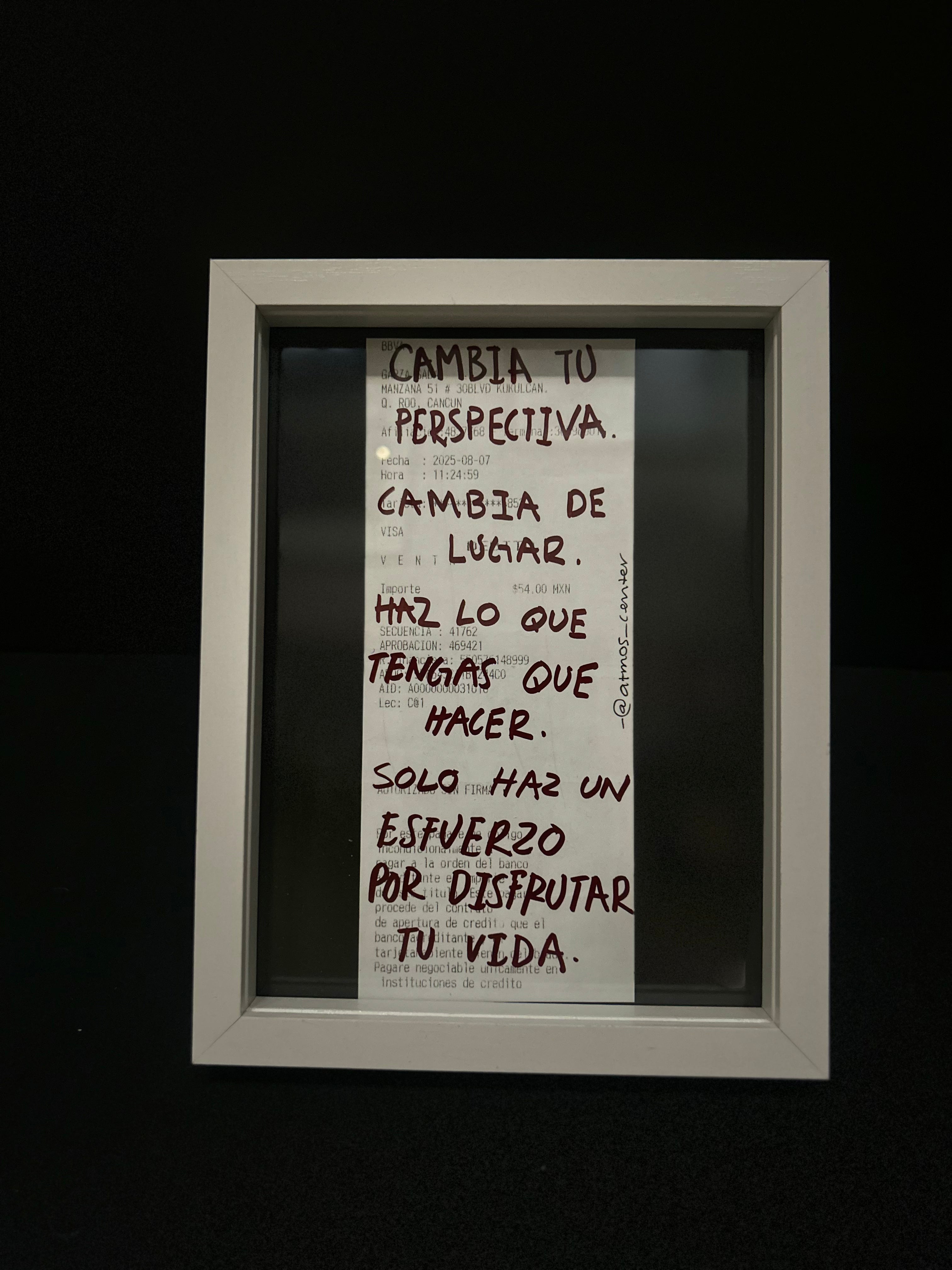 Cuadro "Ticket de compra"