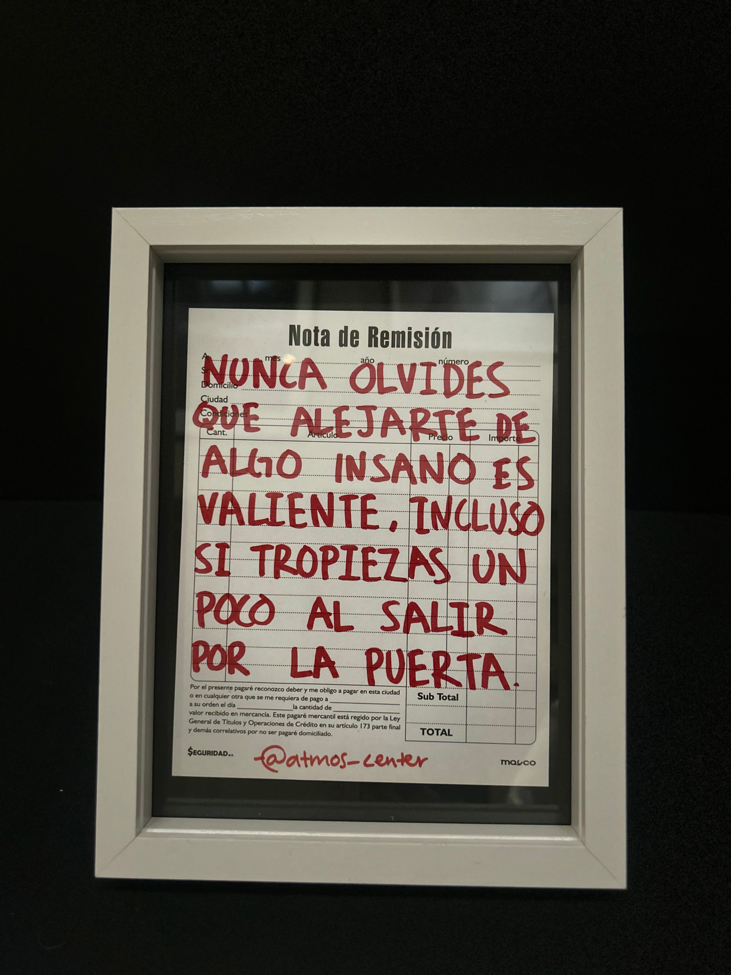 Cuadro "Nota de Remisión"