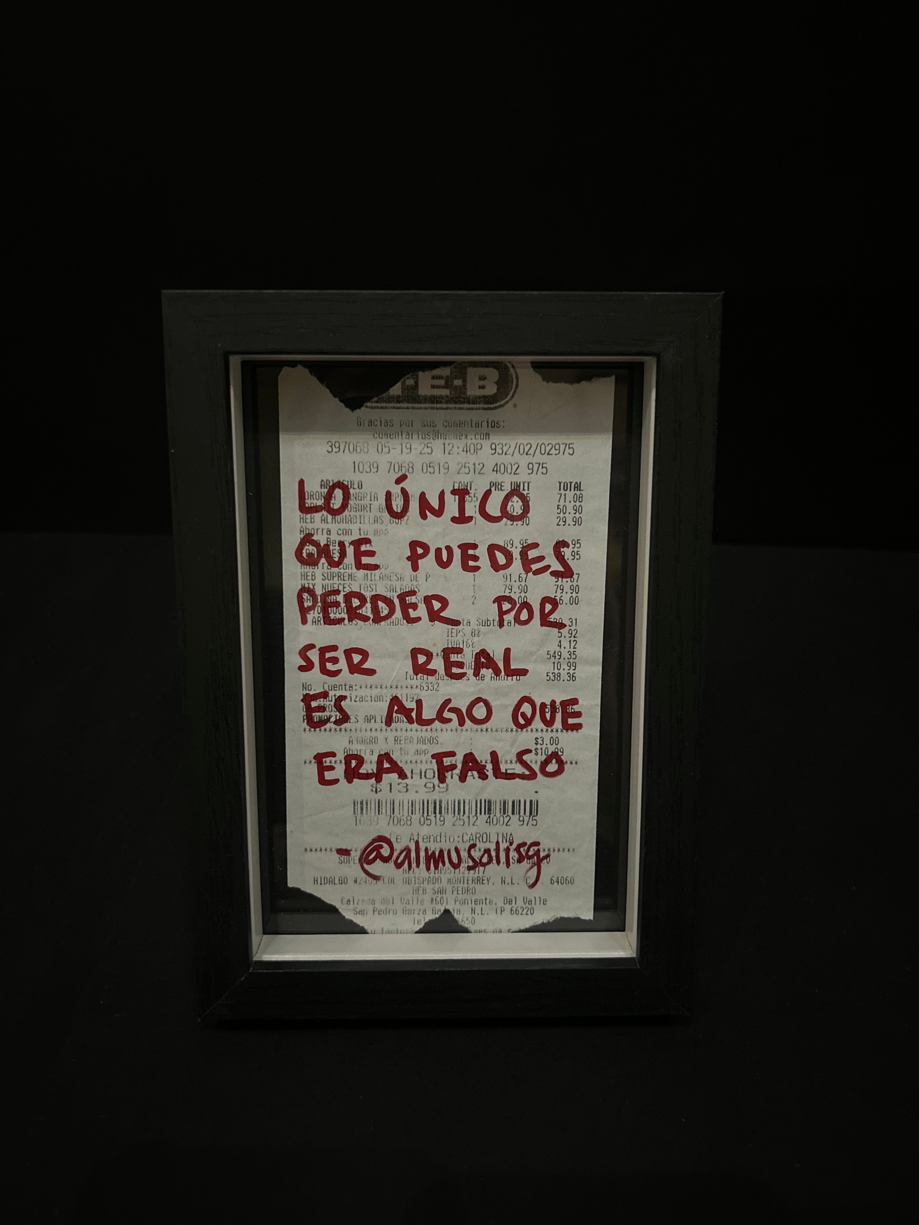 Cuadro "Ticket de compra"