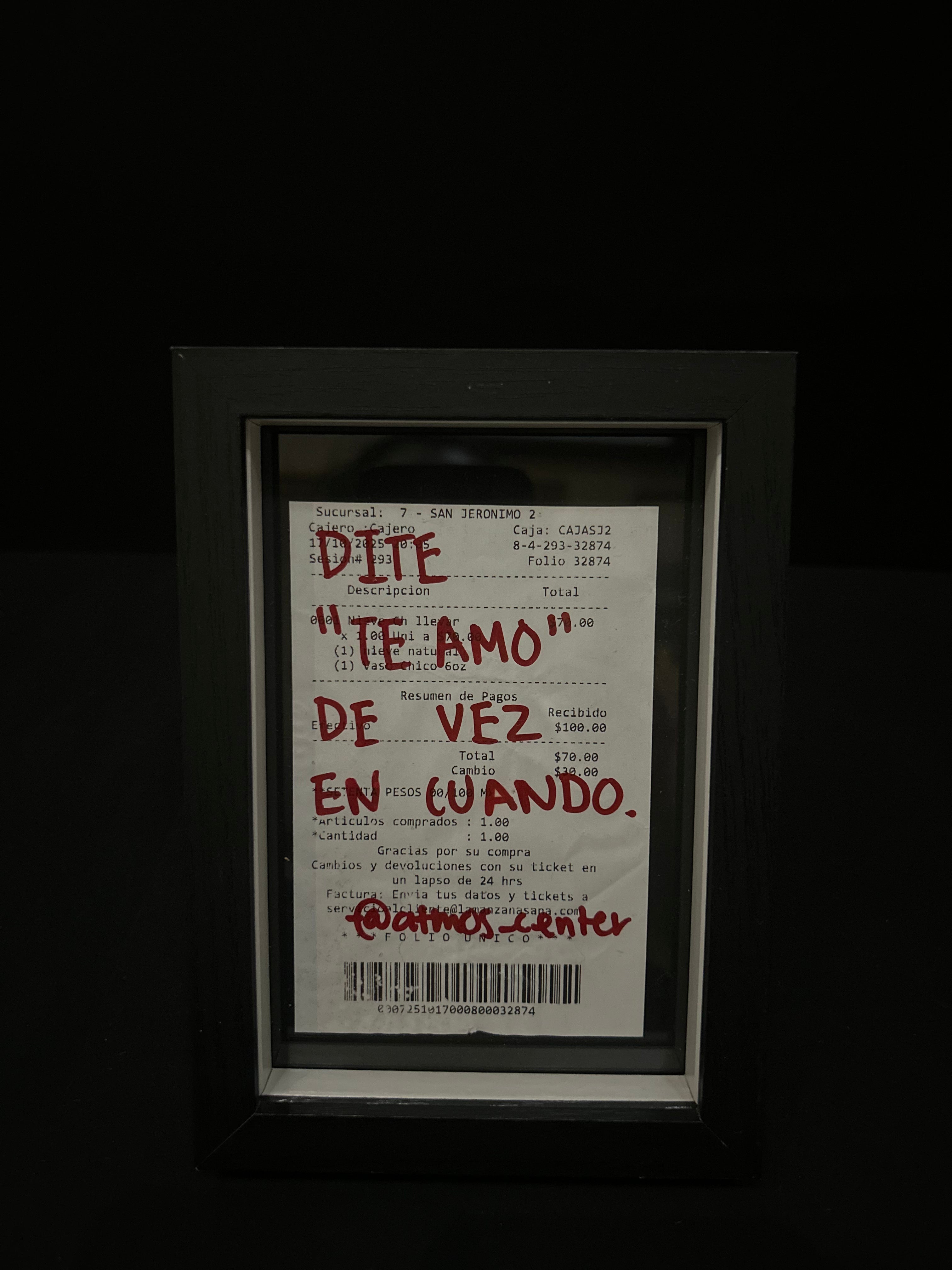 Cuadro "Ticket de compra"