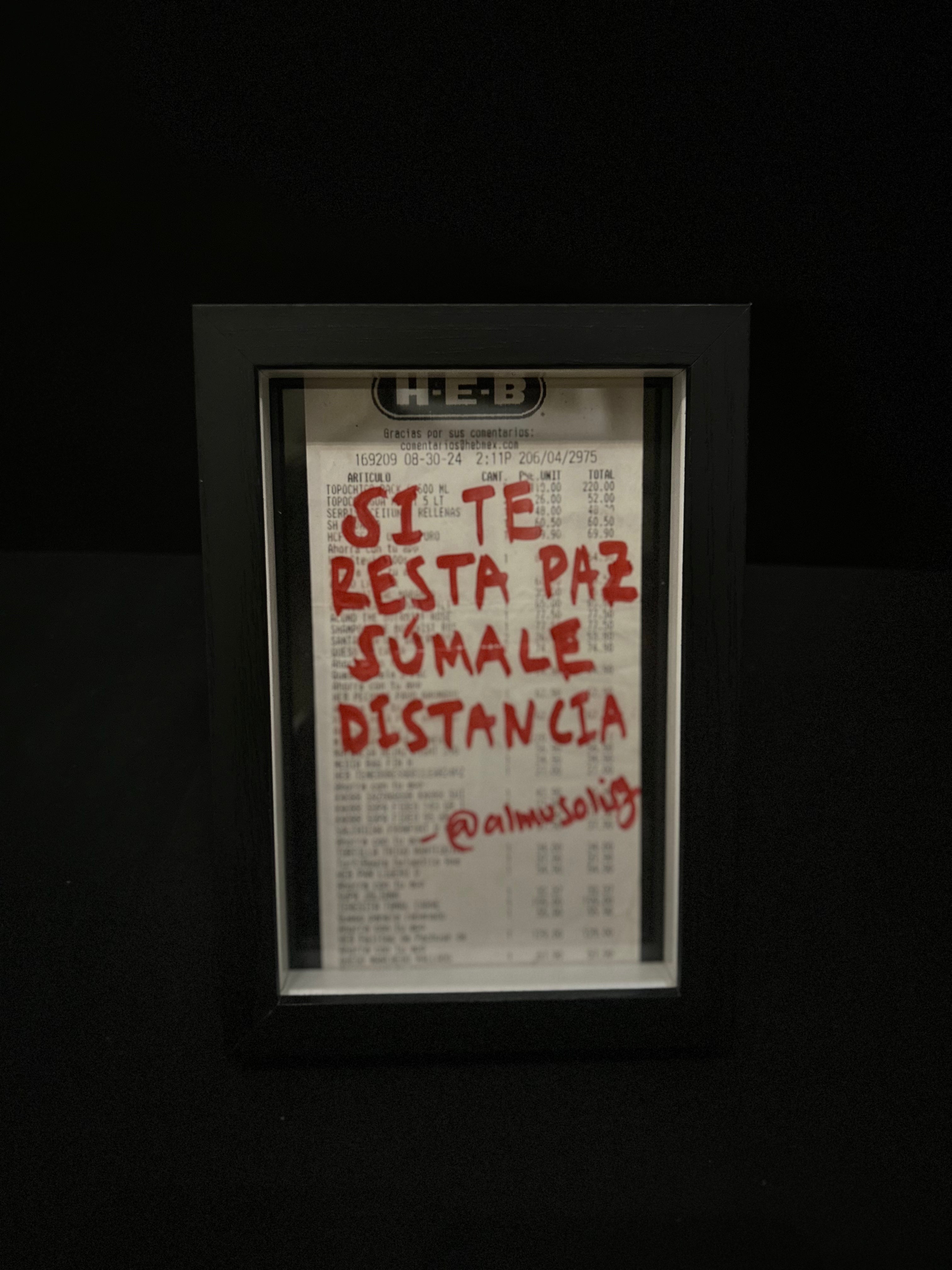 Cuadro "Ticket de compra"