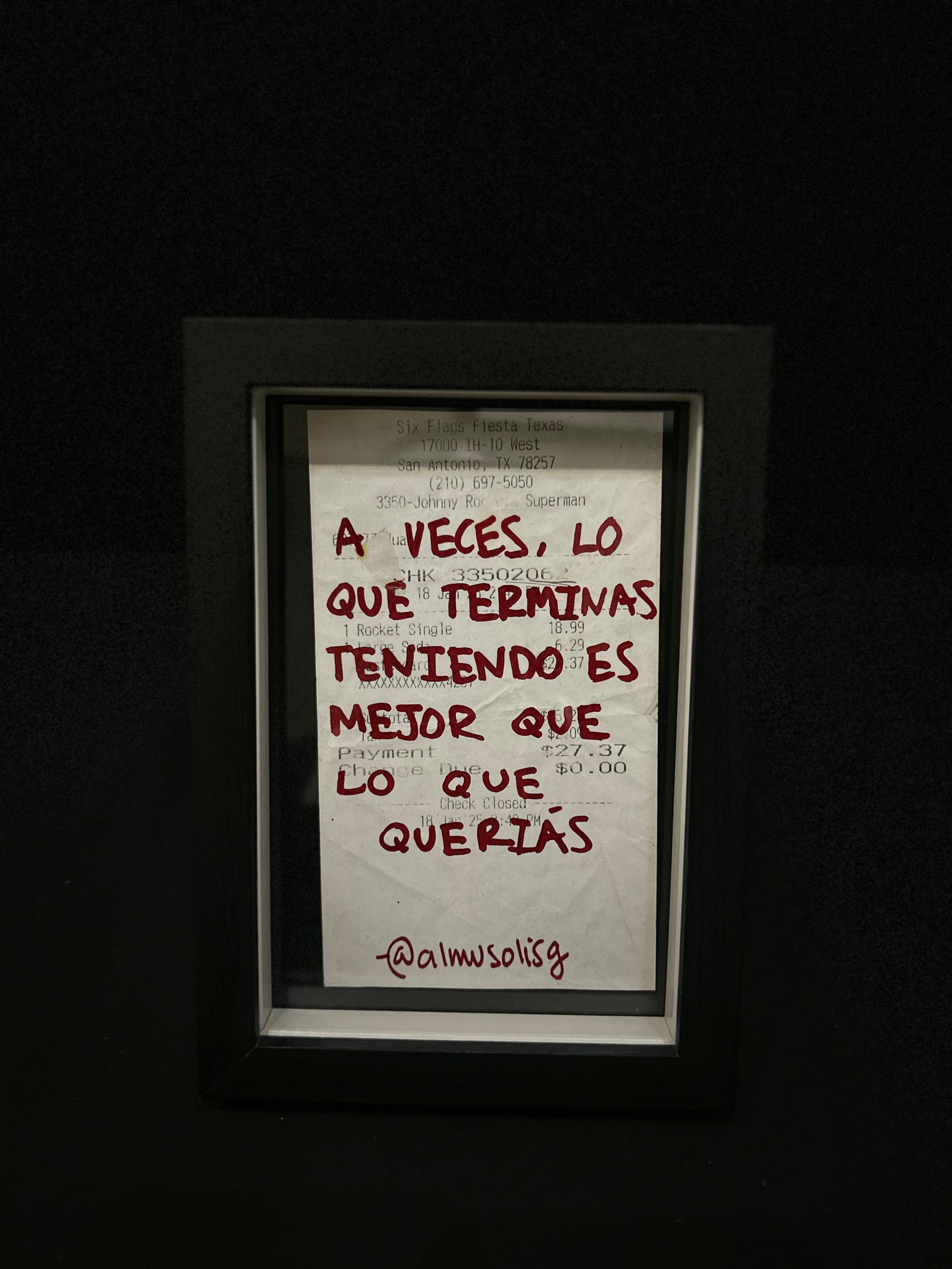 Cuadro "Ticket de compra"