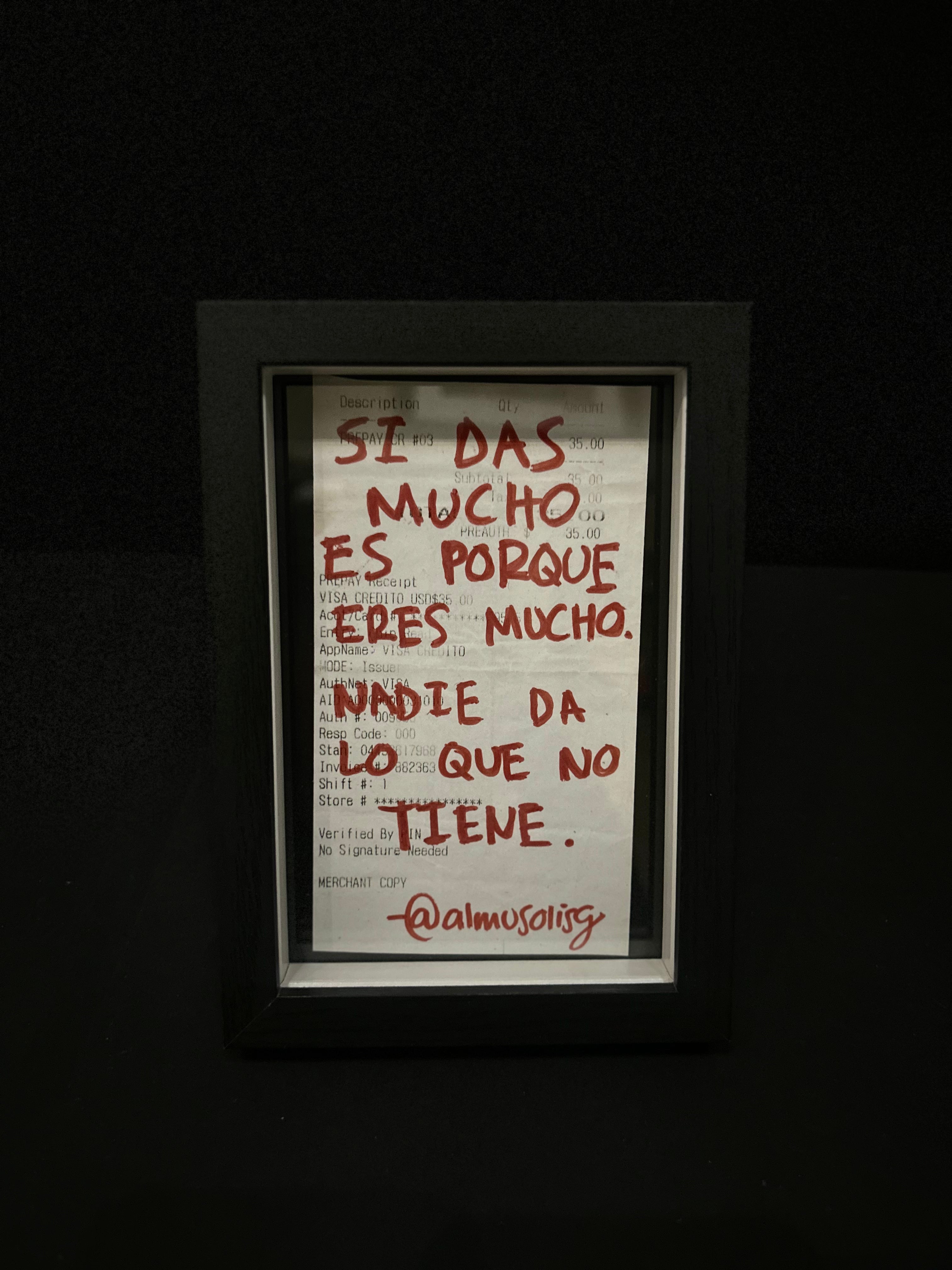 Cuadro "Ticket de compra"