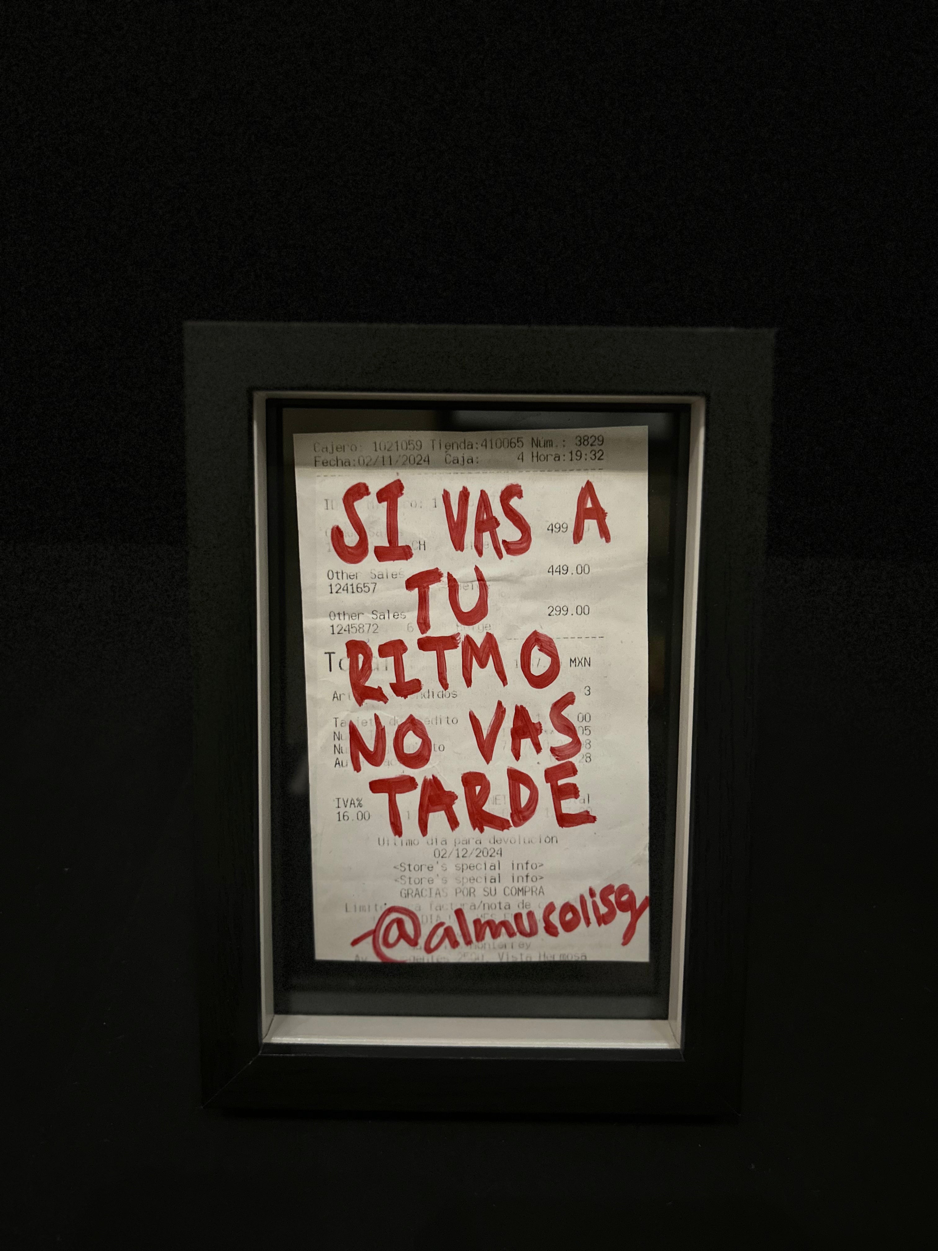 Cuadro "Ticket de compra"