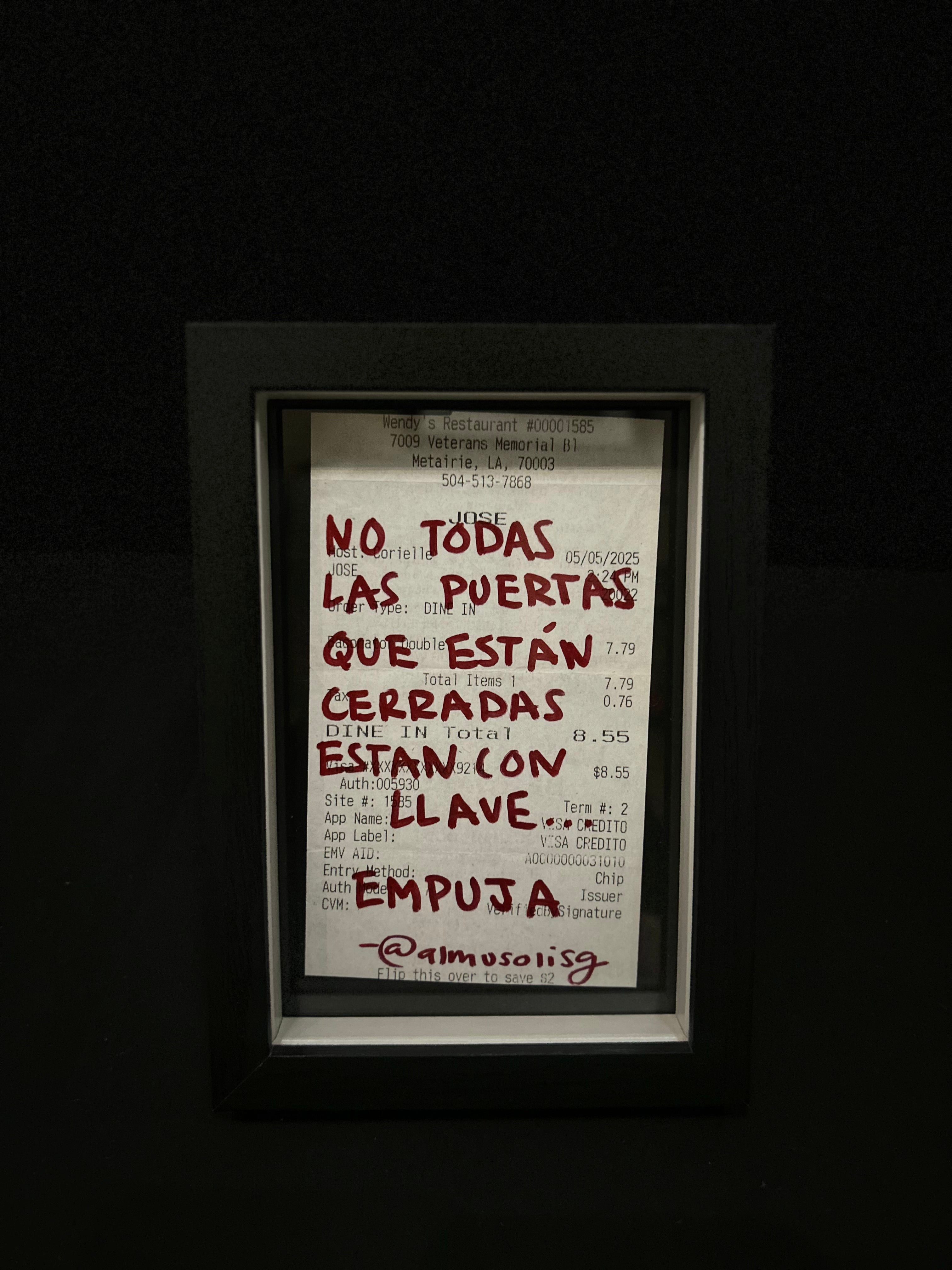 Cuadro "Ticket de compra"