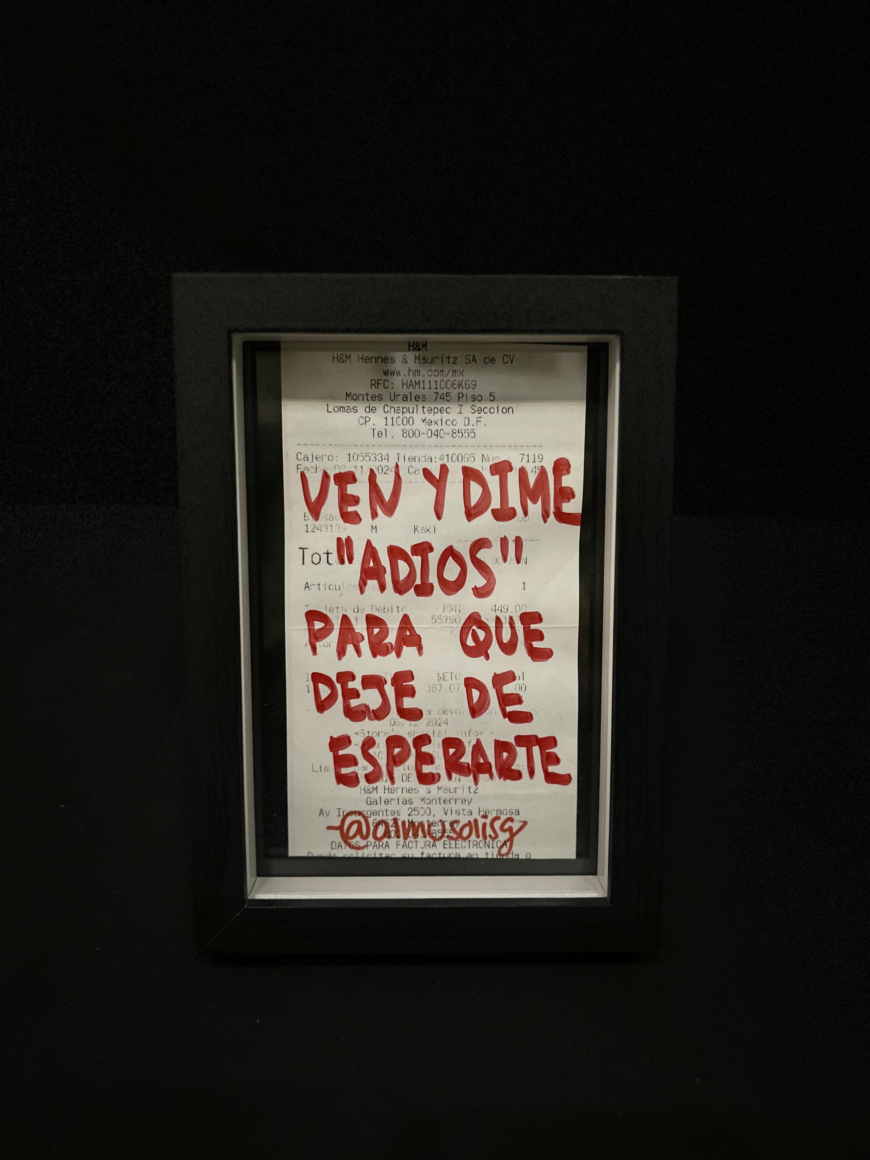 Cuadro "Ticket de compra"