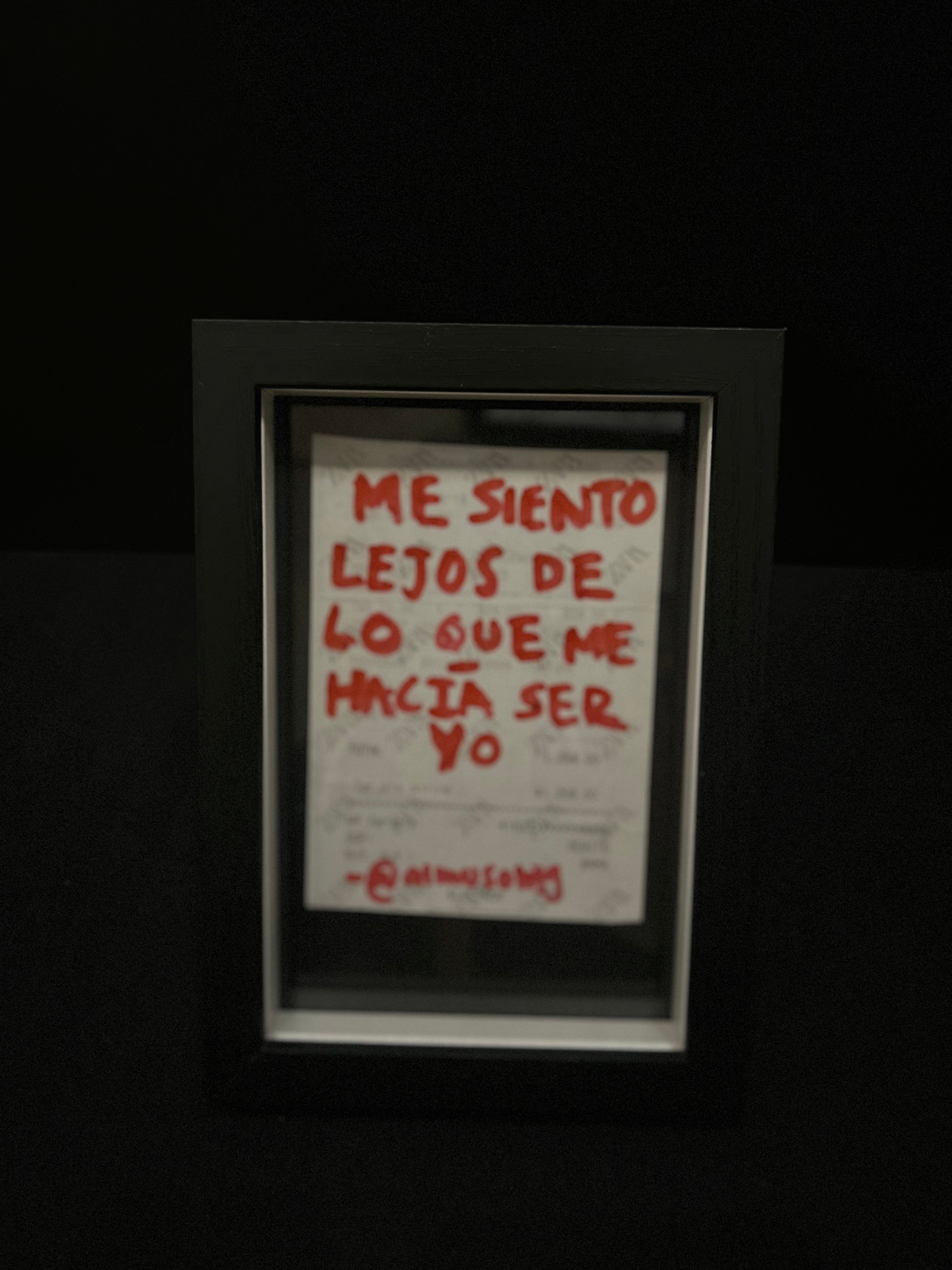 Cuadro · "Me siento lejos de lo que me hacía ser yo"