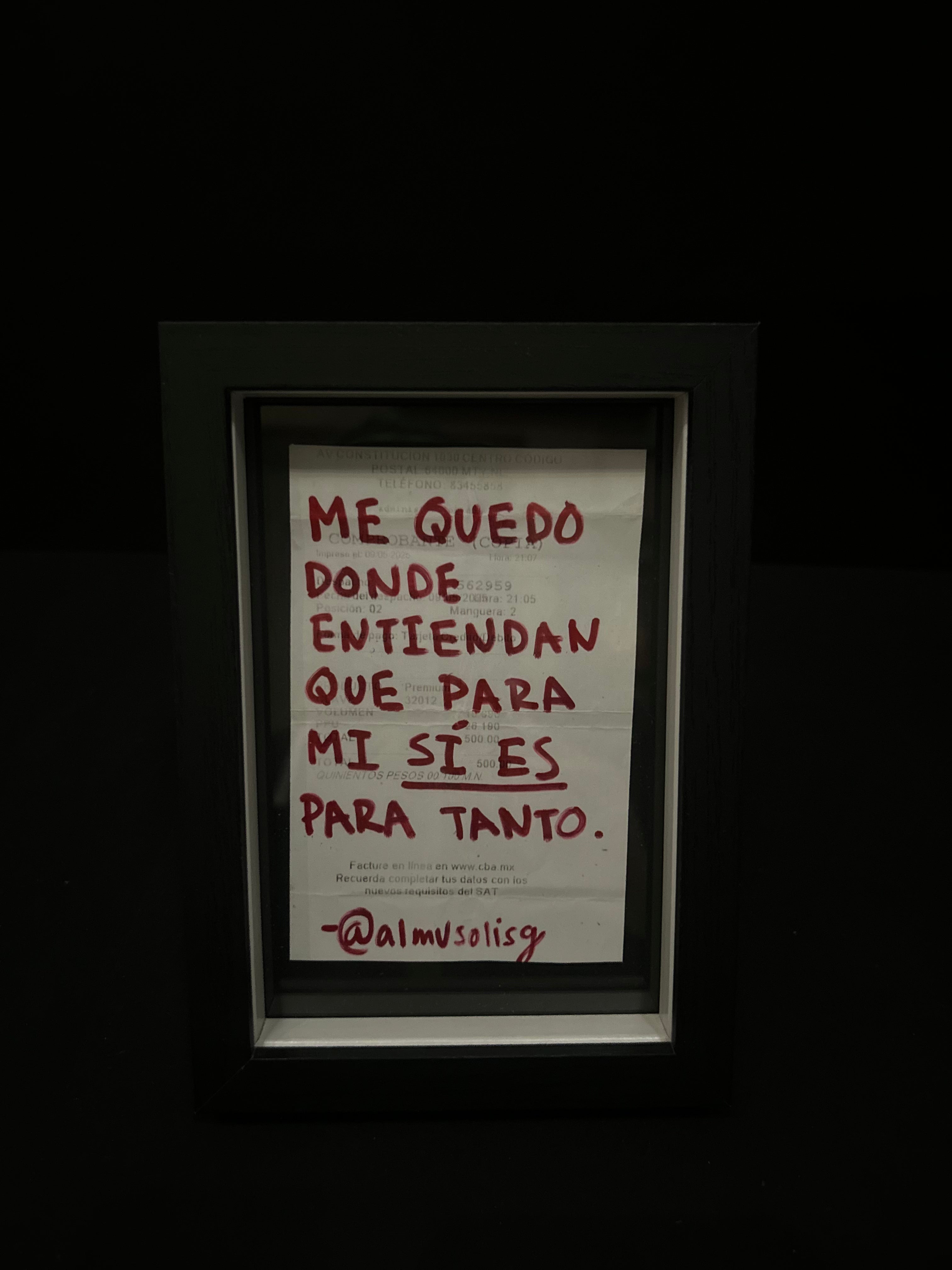 Cuadro "Ticket de compra"