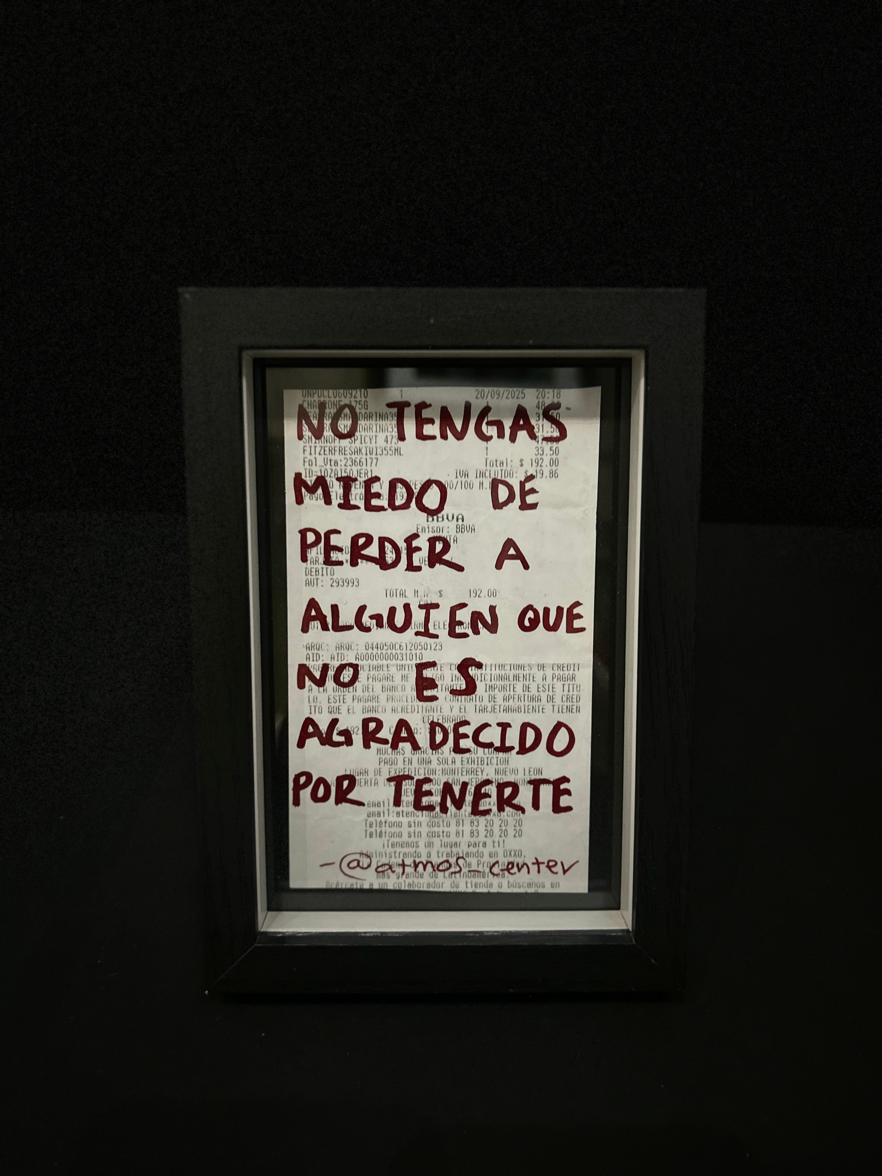 Cuadro · "No tengas miedo de perder a alguien que no es agradecido de tenerte"