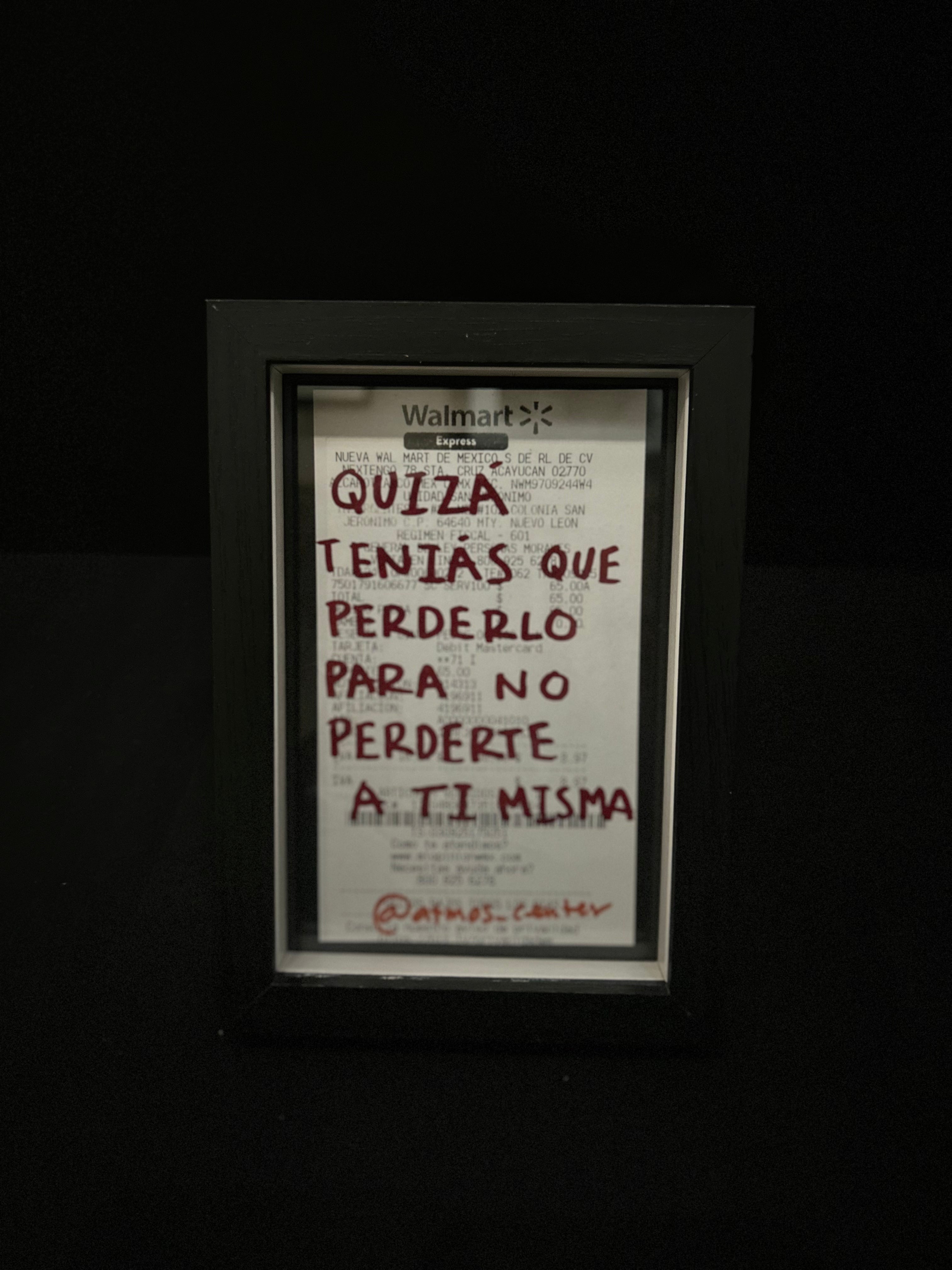 Cuadro · "Quizás tenías que perderlo para no perderte a ti misma"
