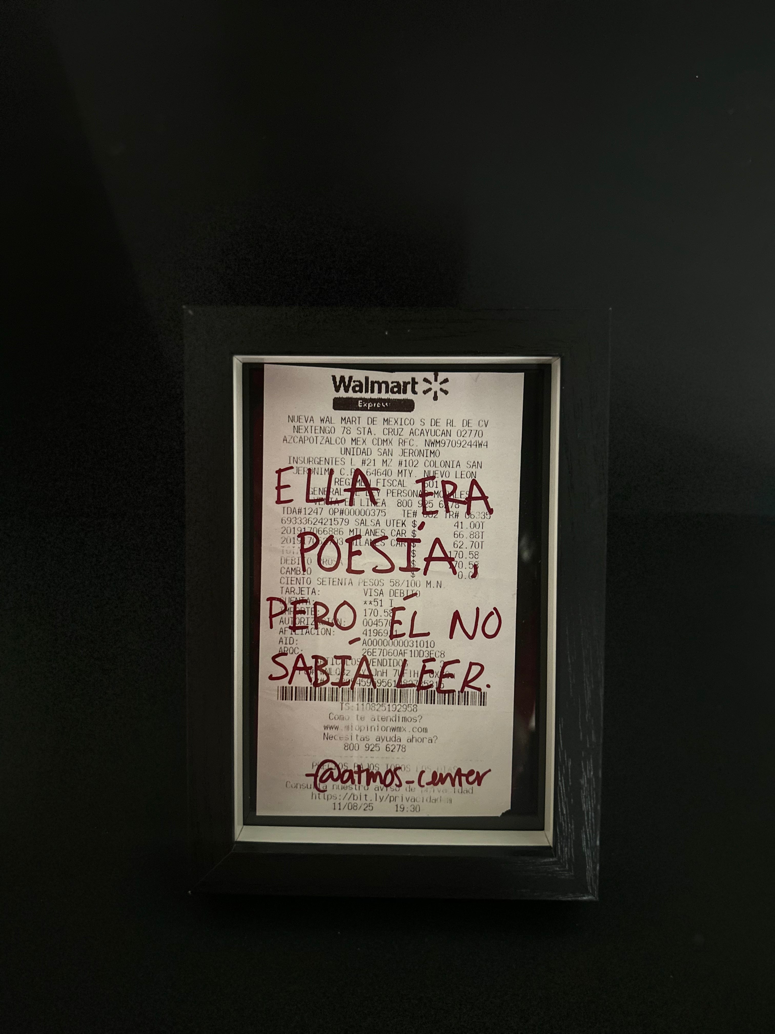 Cuadro "Ticket de compra"