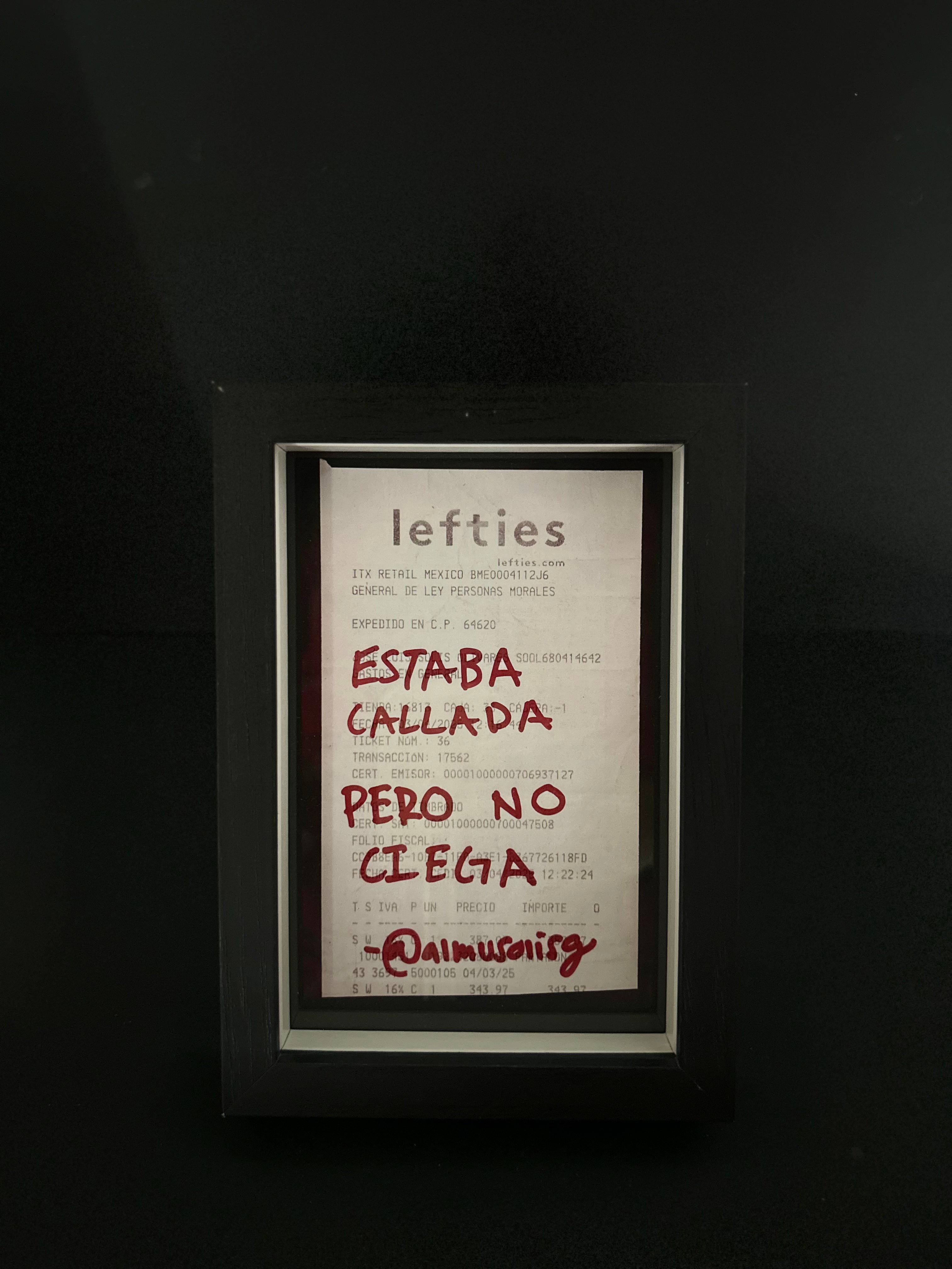 Cuadro "Ticket de compra"