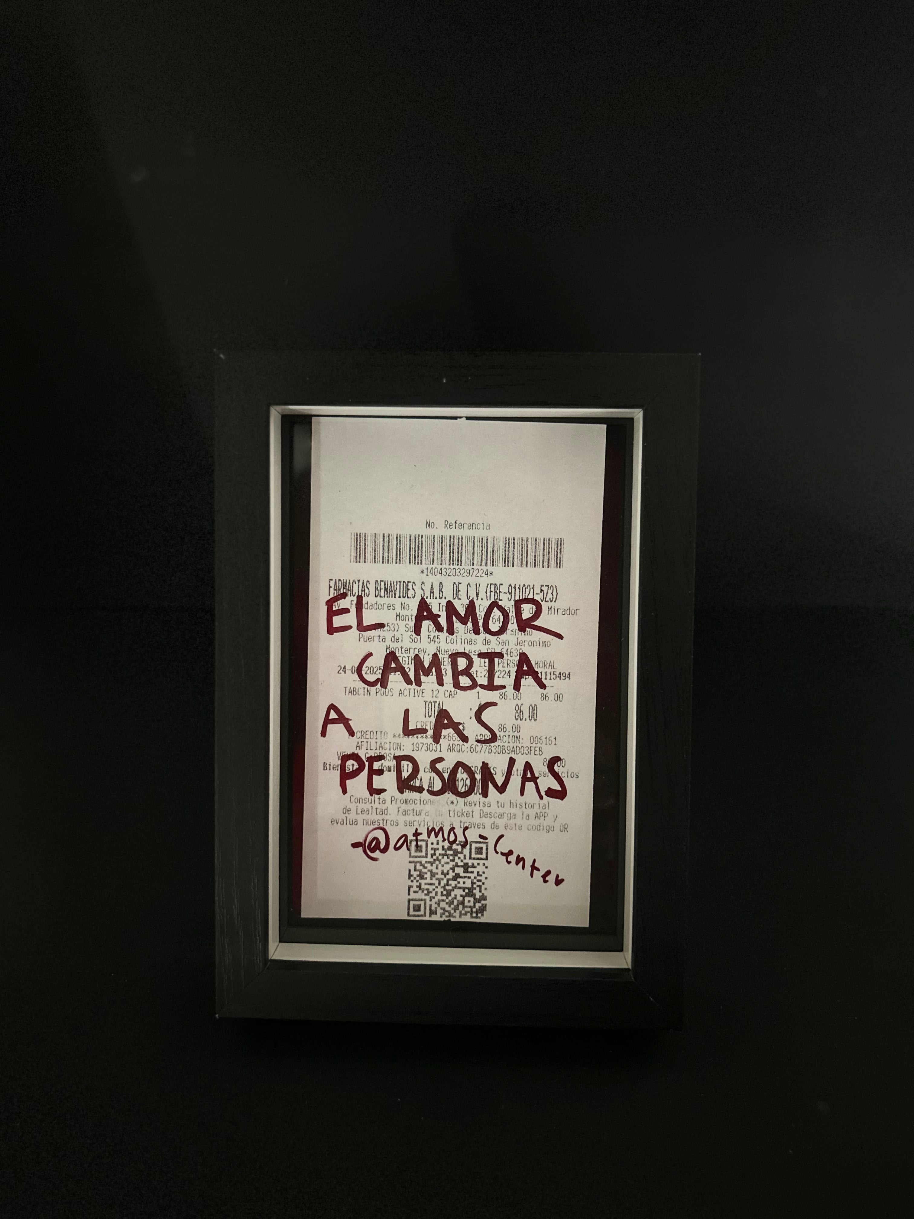 Cuadro · "El amor cambia a las personas"