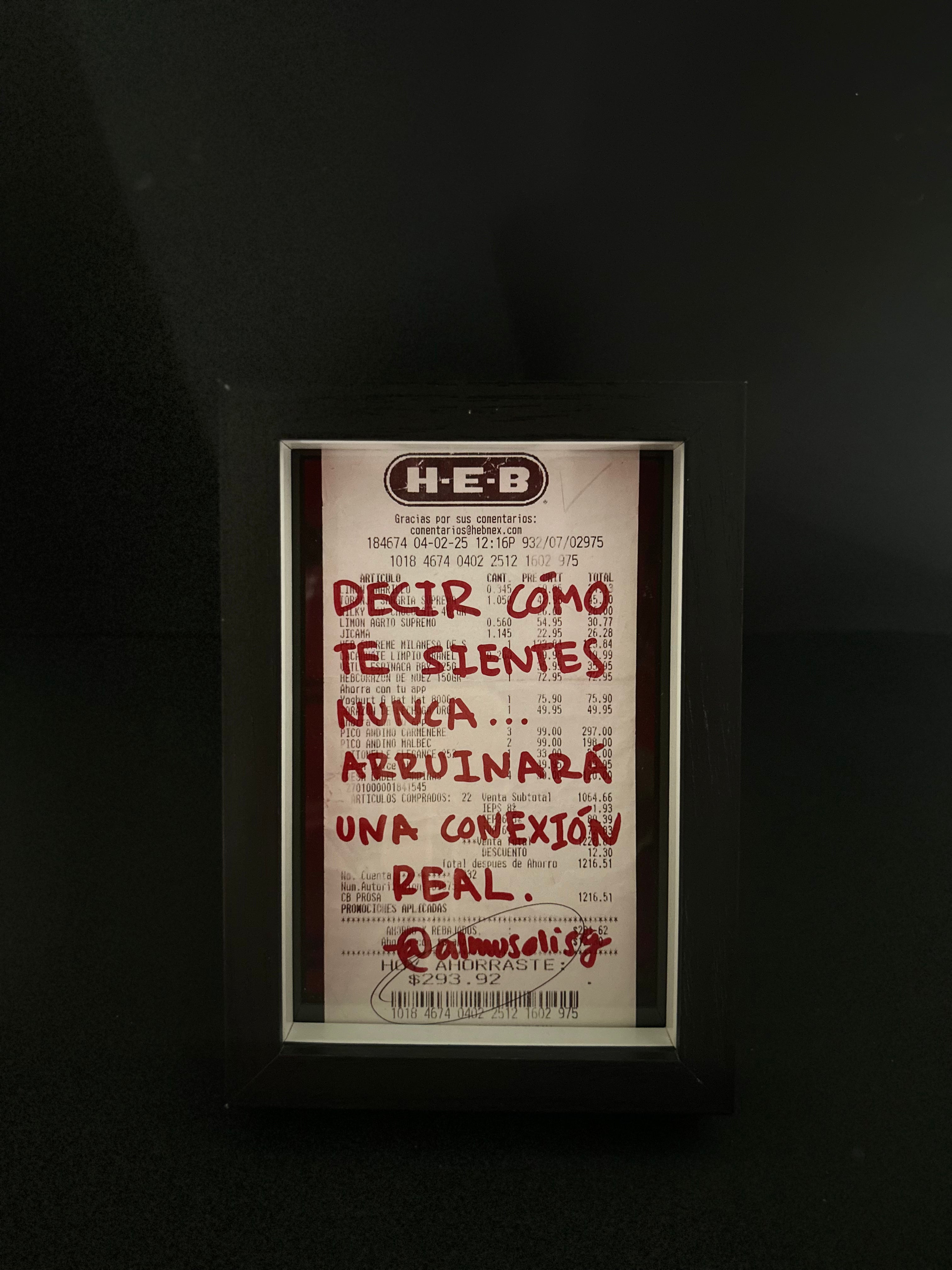 Cuadro · "Decir cómo te sientes nunca arruinará una conexión real"