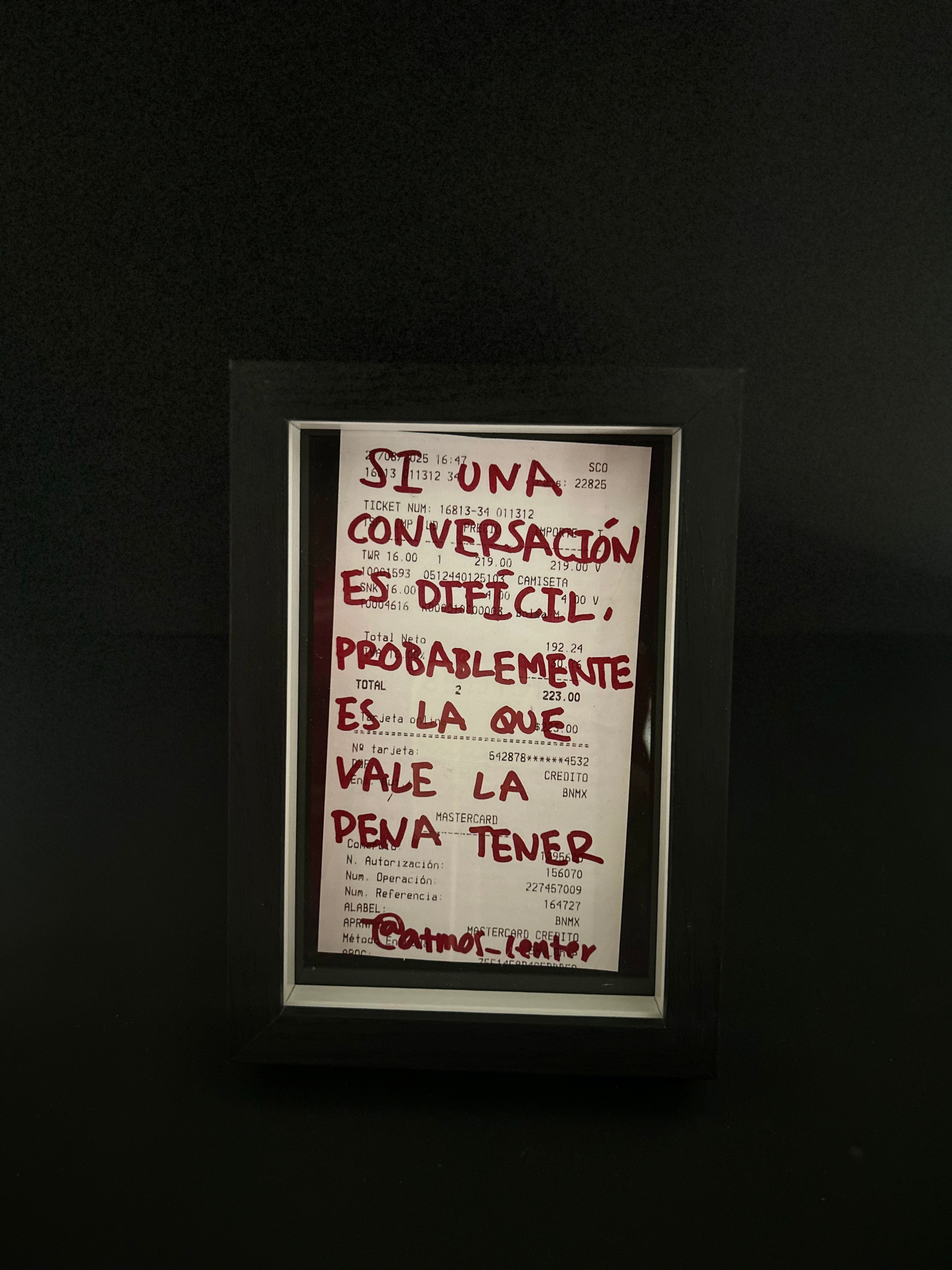 Cuadro · "Si una conversación es difícil, probablemente es la que vale la pena tener"