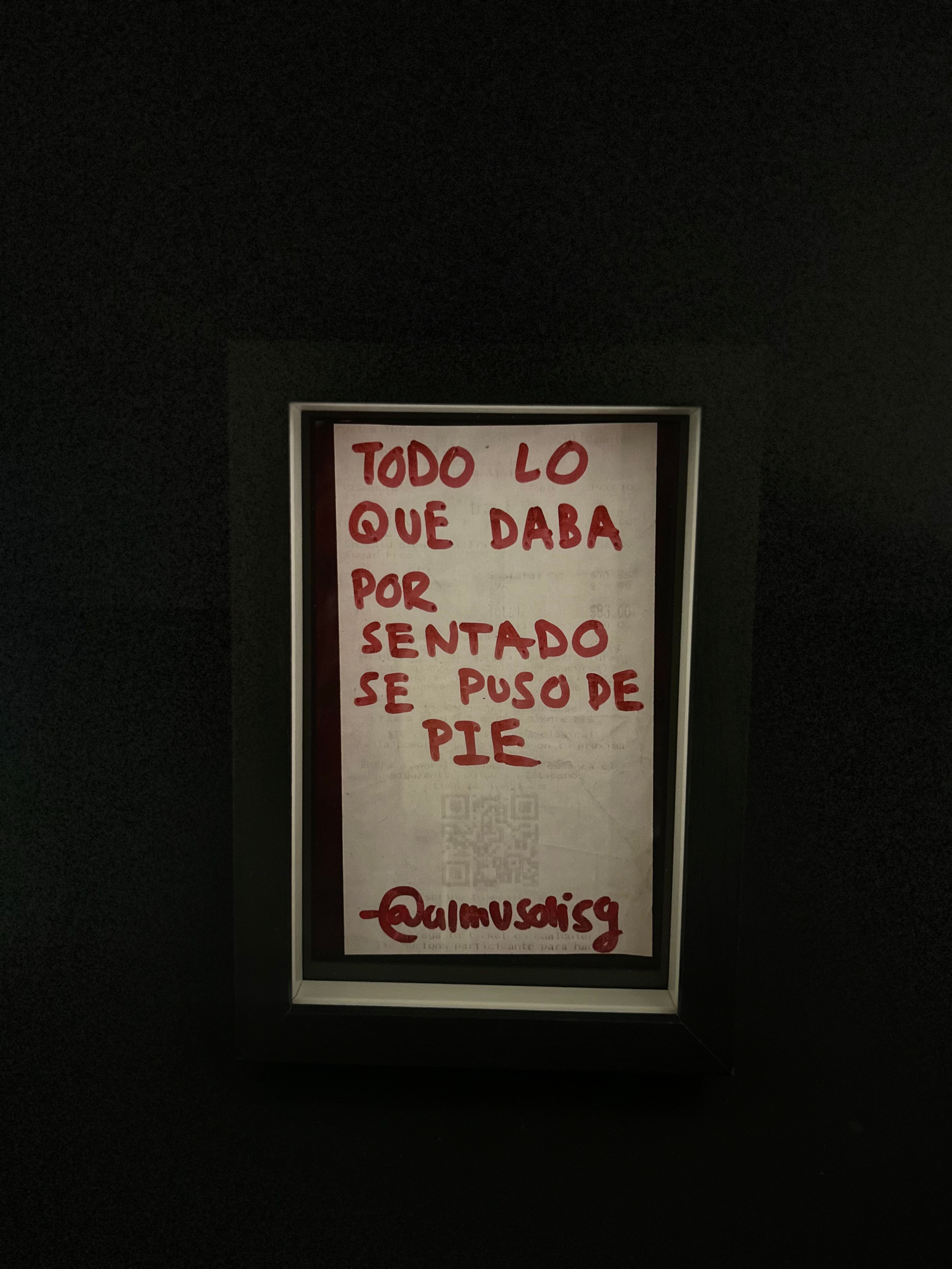Cuadro · "Todo lo que daba por sentado se puso de pie"