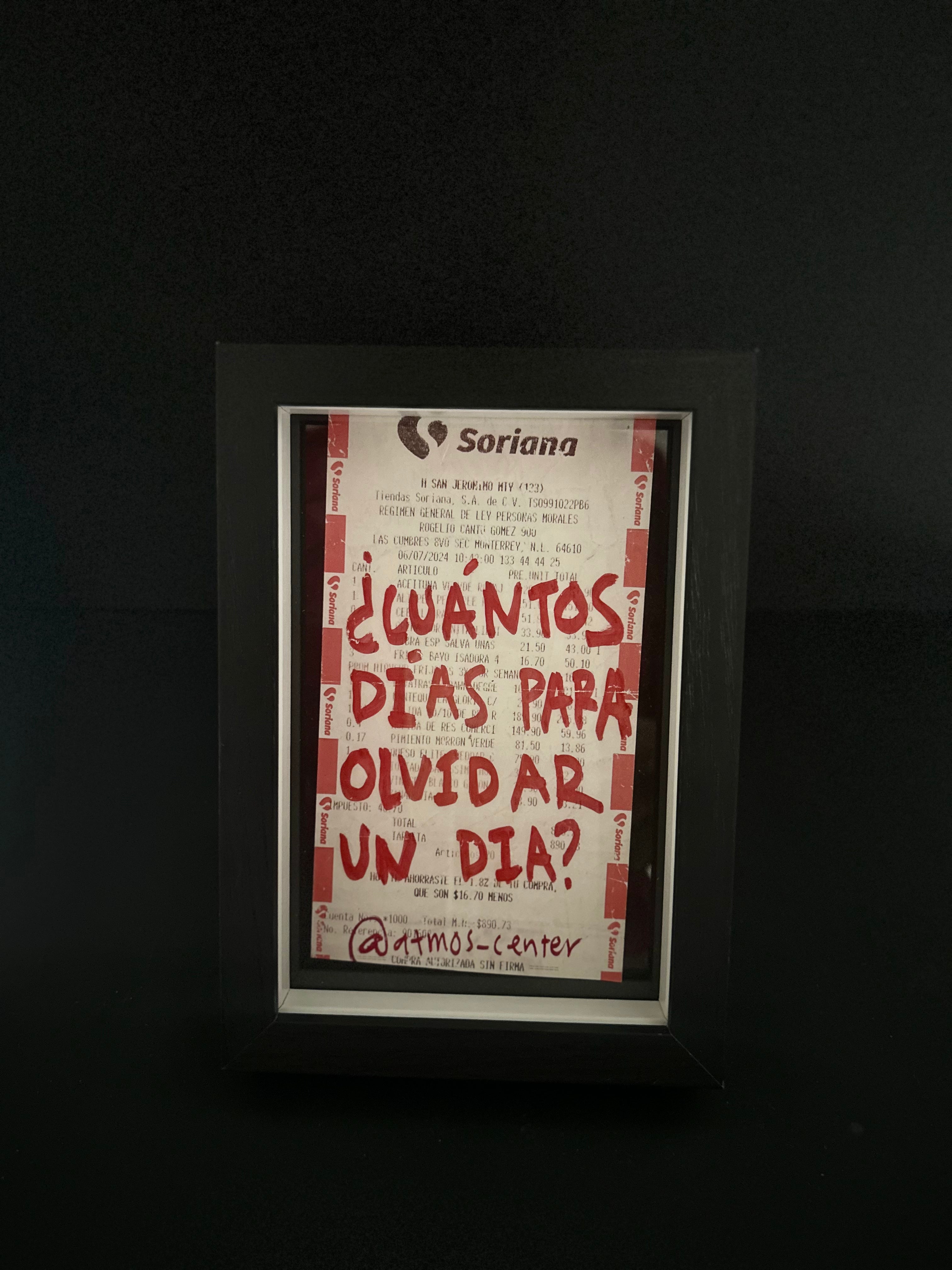 Cuadro · "¿Cuántos días para olvidar un día?"