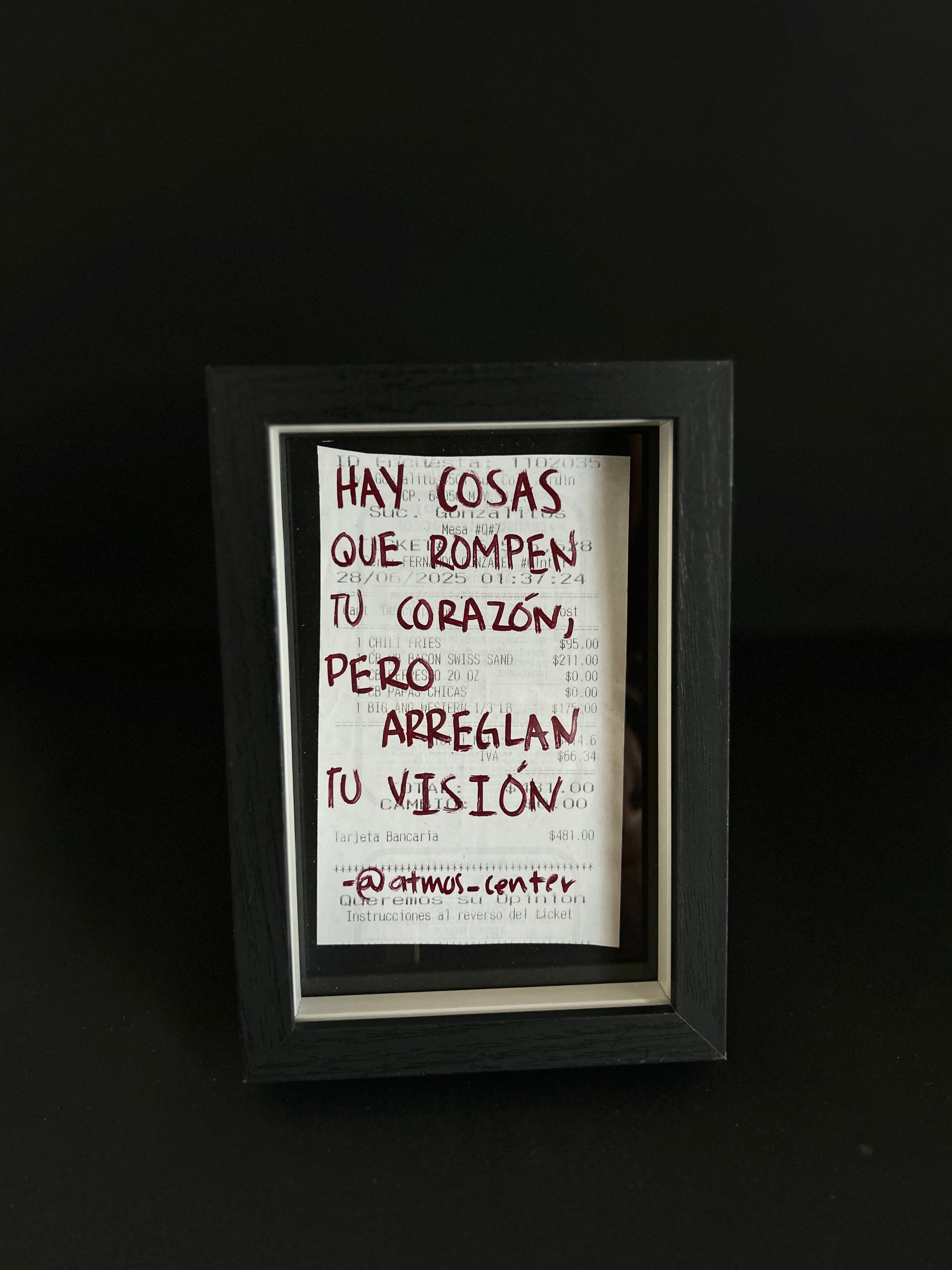 Cuadro · "Hay cosas que rompen tu corazón, pero arreglan tu visión"